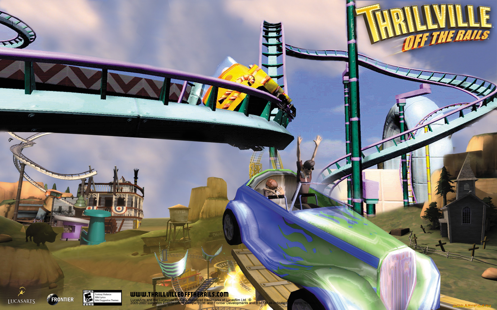 thrillville, off, the, rails, видео, игры
