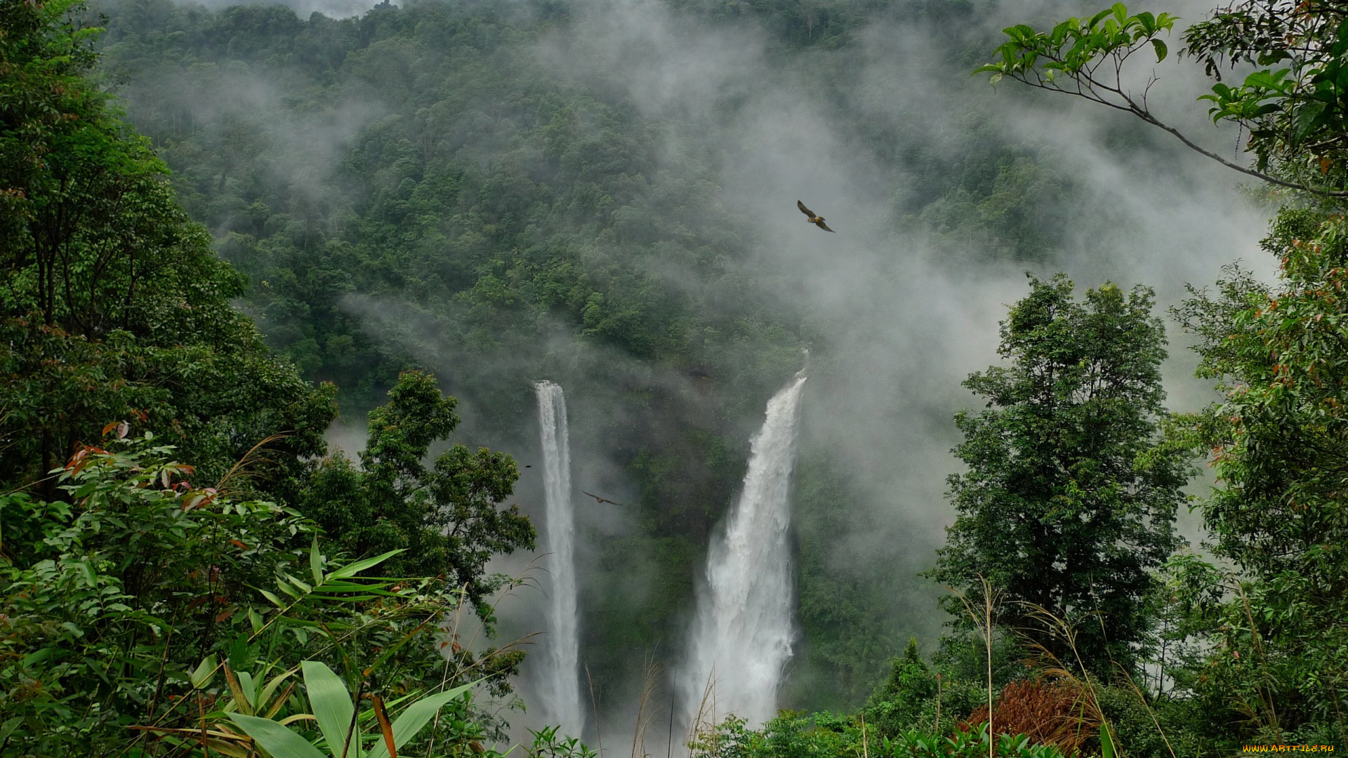 природа, водопады