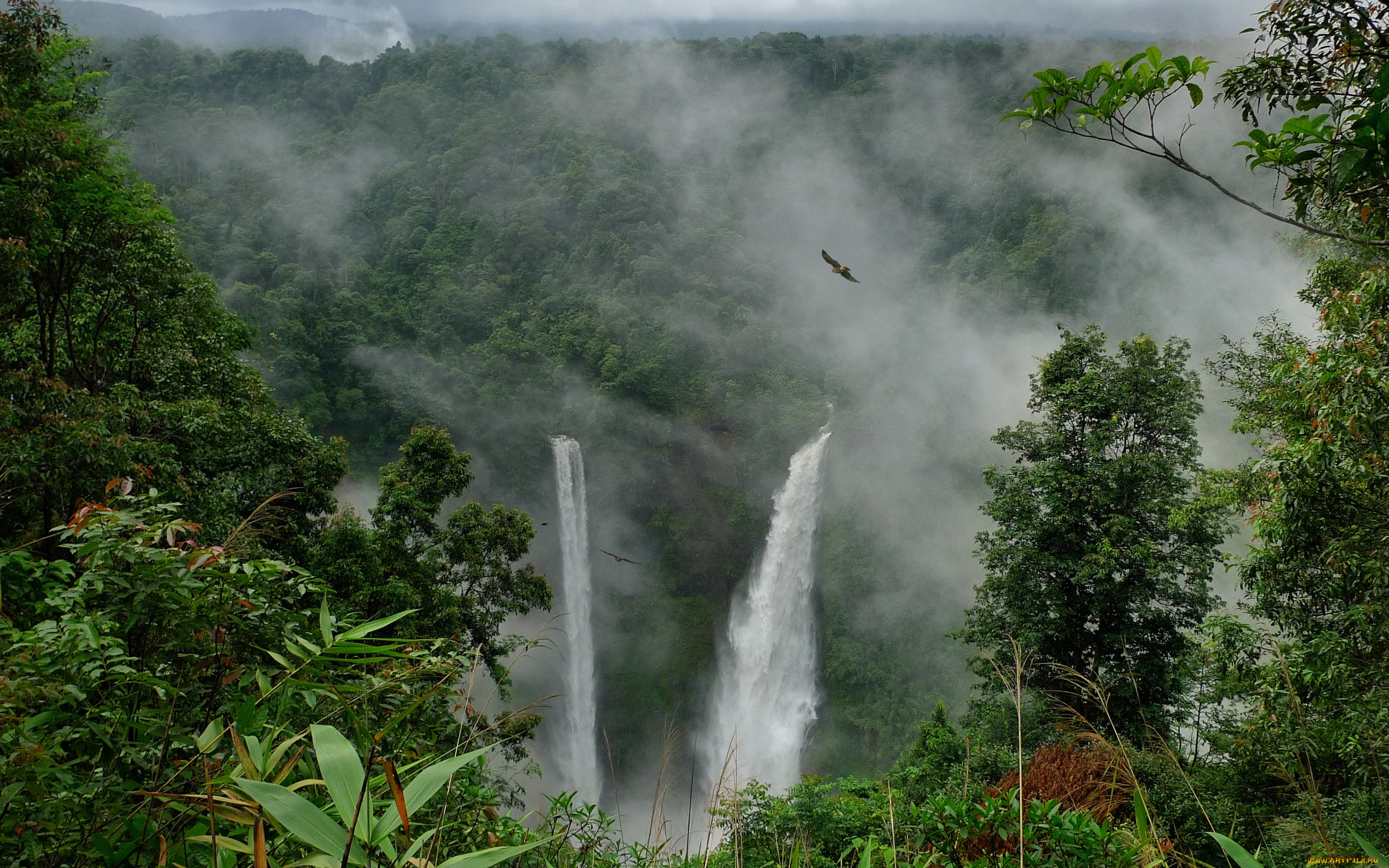 природа, водопады