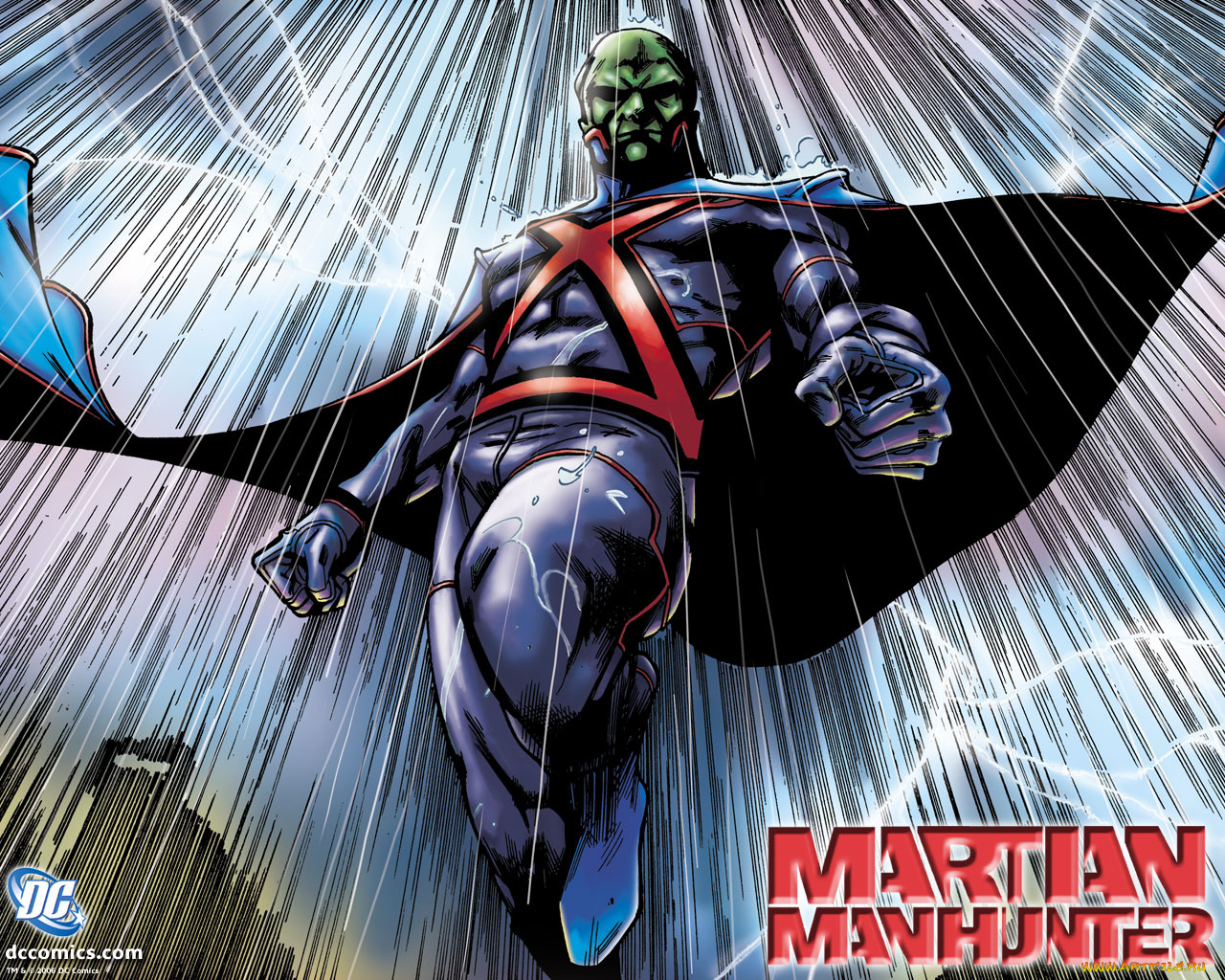 martian, manhunter, рисованные, комиксы