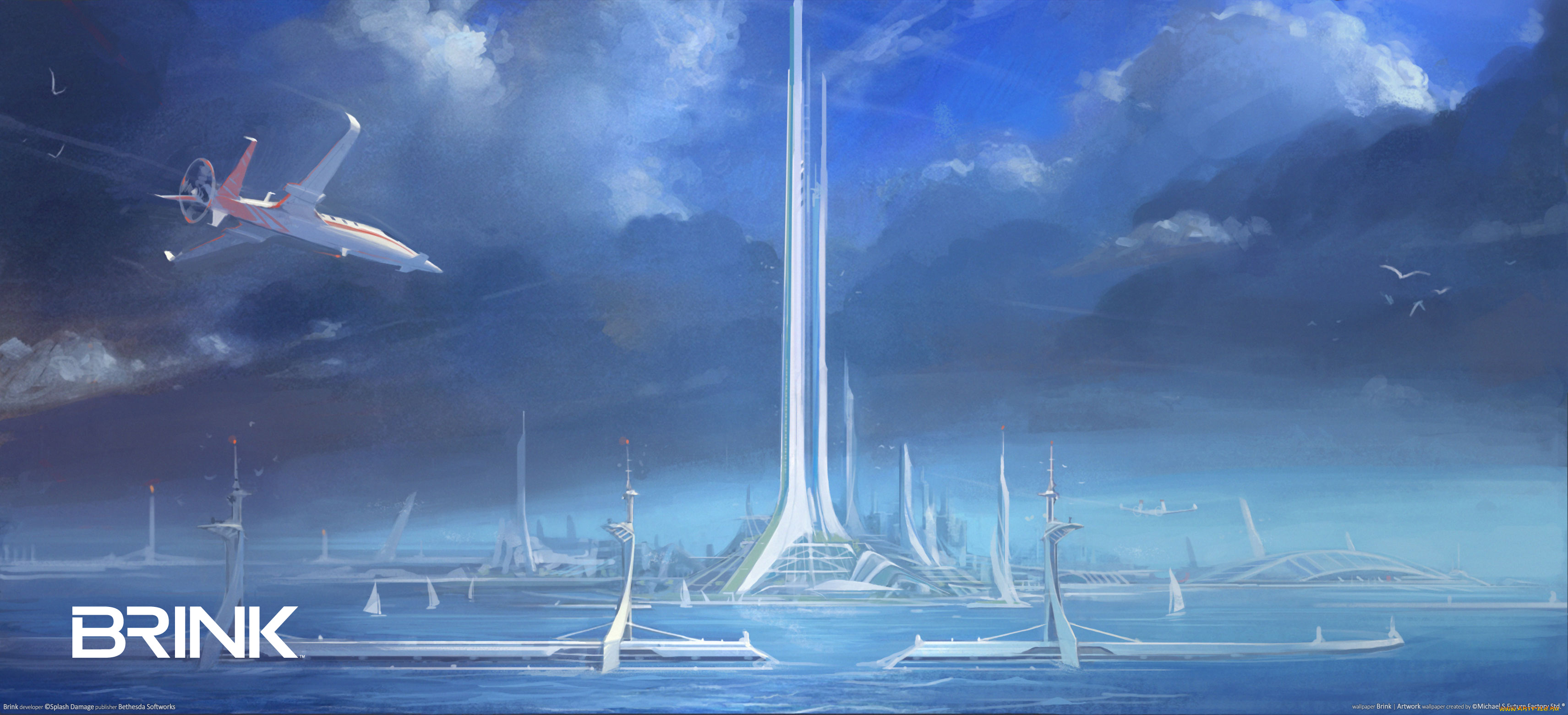 brink, founders, island, concept, art, видео, игры