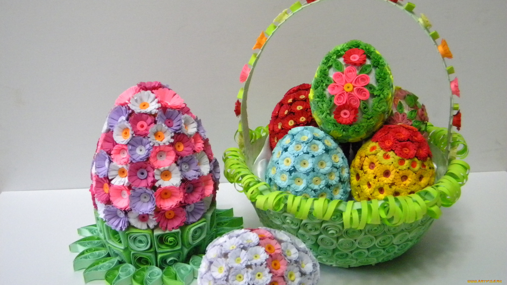 разное, ремесла, поделки, рукоделие, пасха, квиллинг