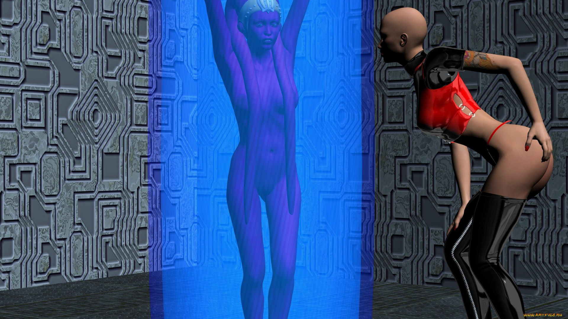 3д, графика, fantasy, , фантазия, девушка, существо