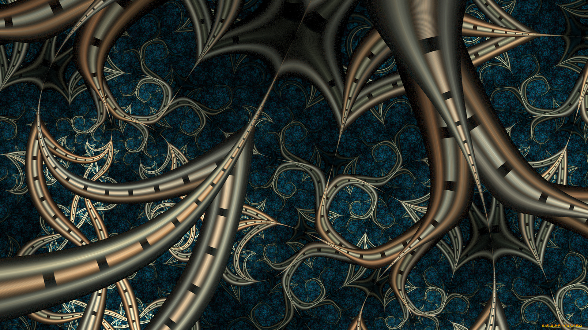 3д, графика, fractal, , фракталы, узор, фон, цвет