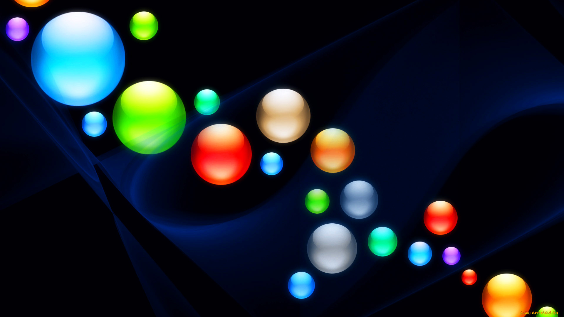 3д, графика, шары, фон, свет, цвет, круг, шарики