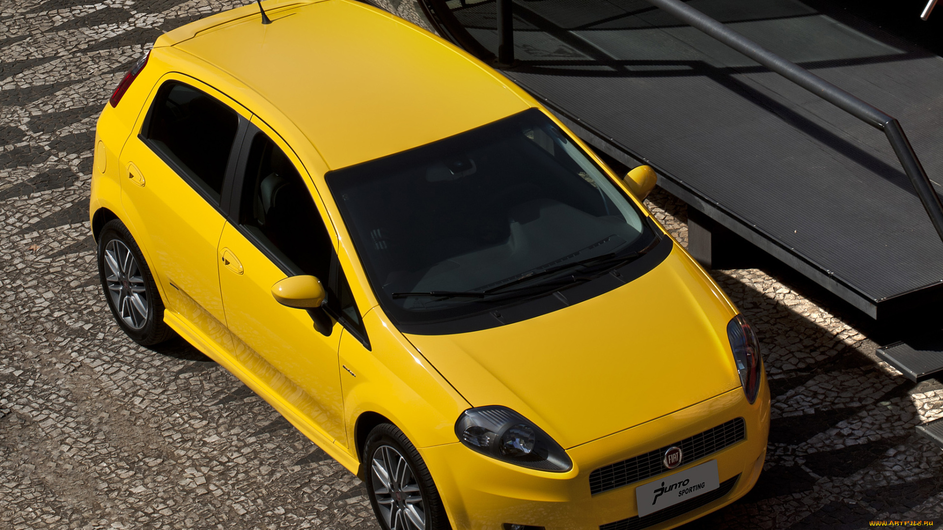 автомобили, fiat, желтый, br-spec, 310, punto, sporting