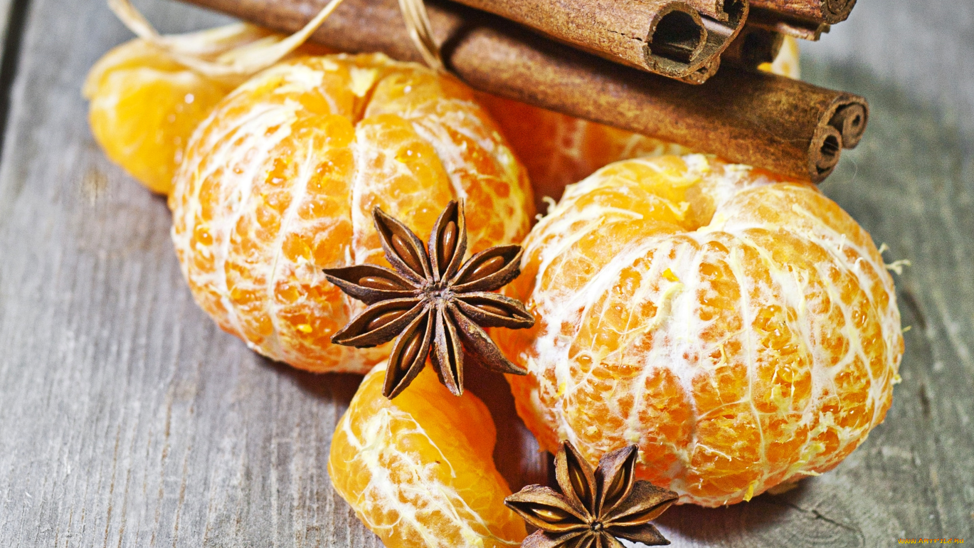 еда, цитрусы, корица, мандарин, бадьян