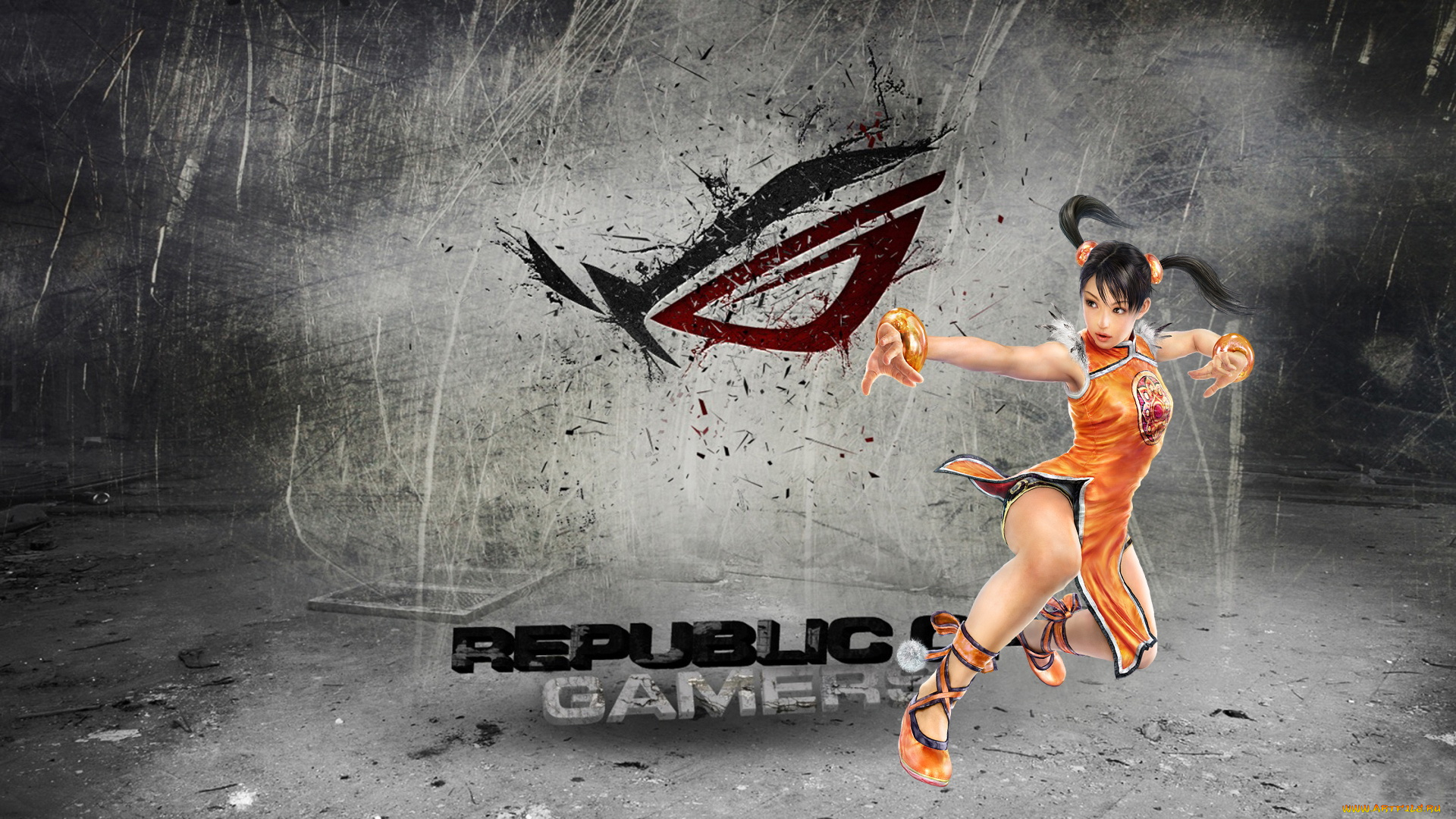 компьютеры, asus, логотип, девушка