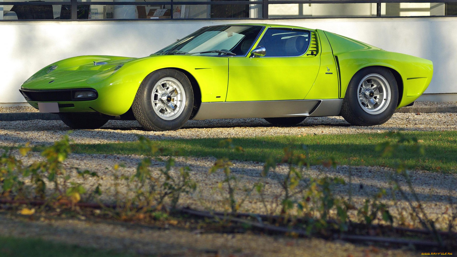 lamborghini, автомобили, салатовый