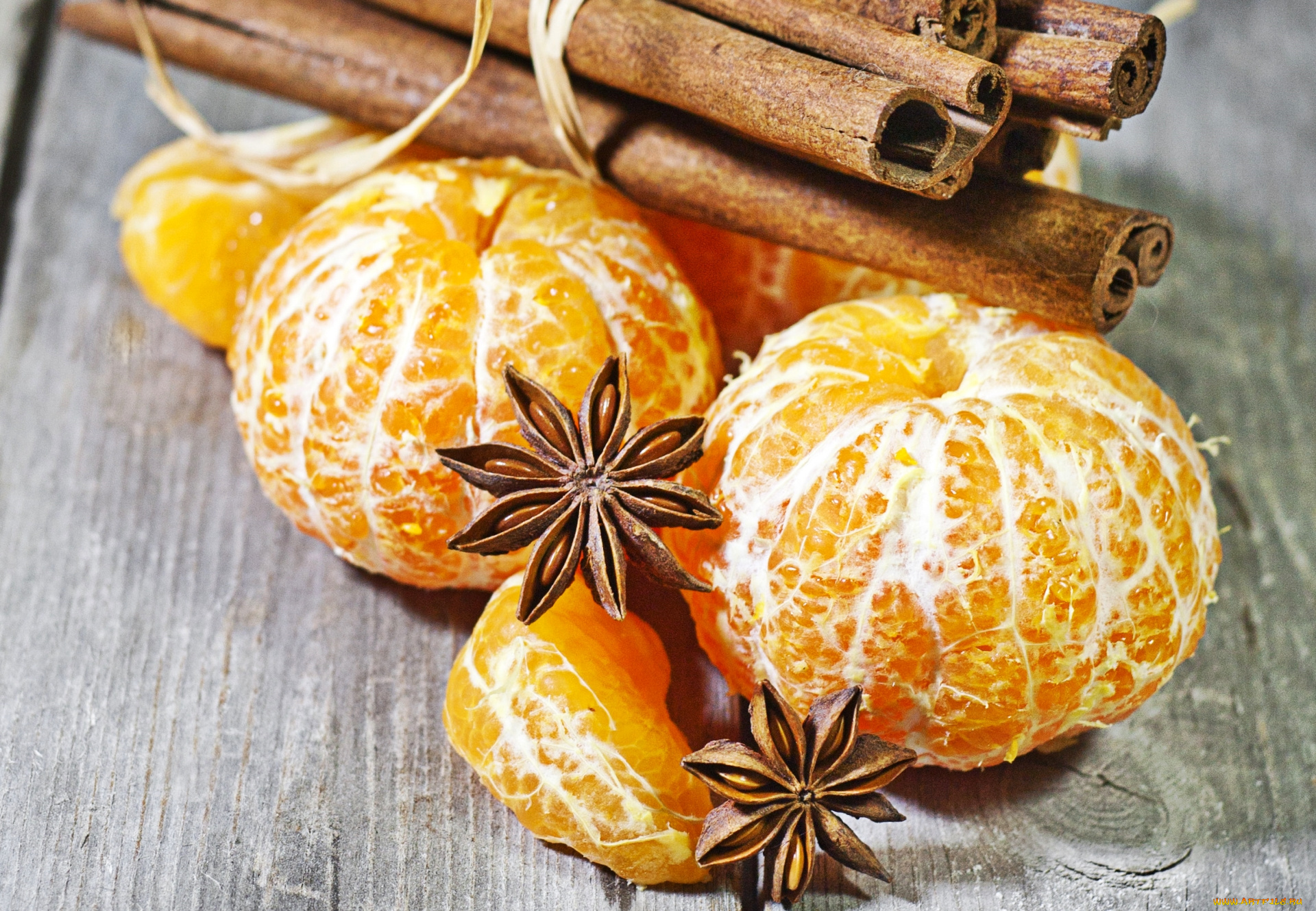 еда, цитрусы, корица, мандарин, бадьян