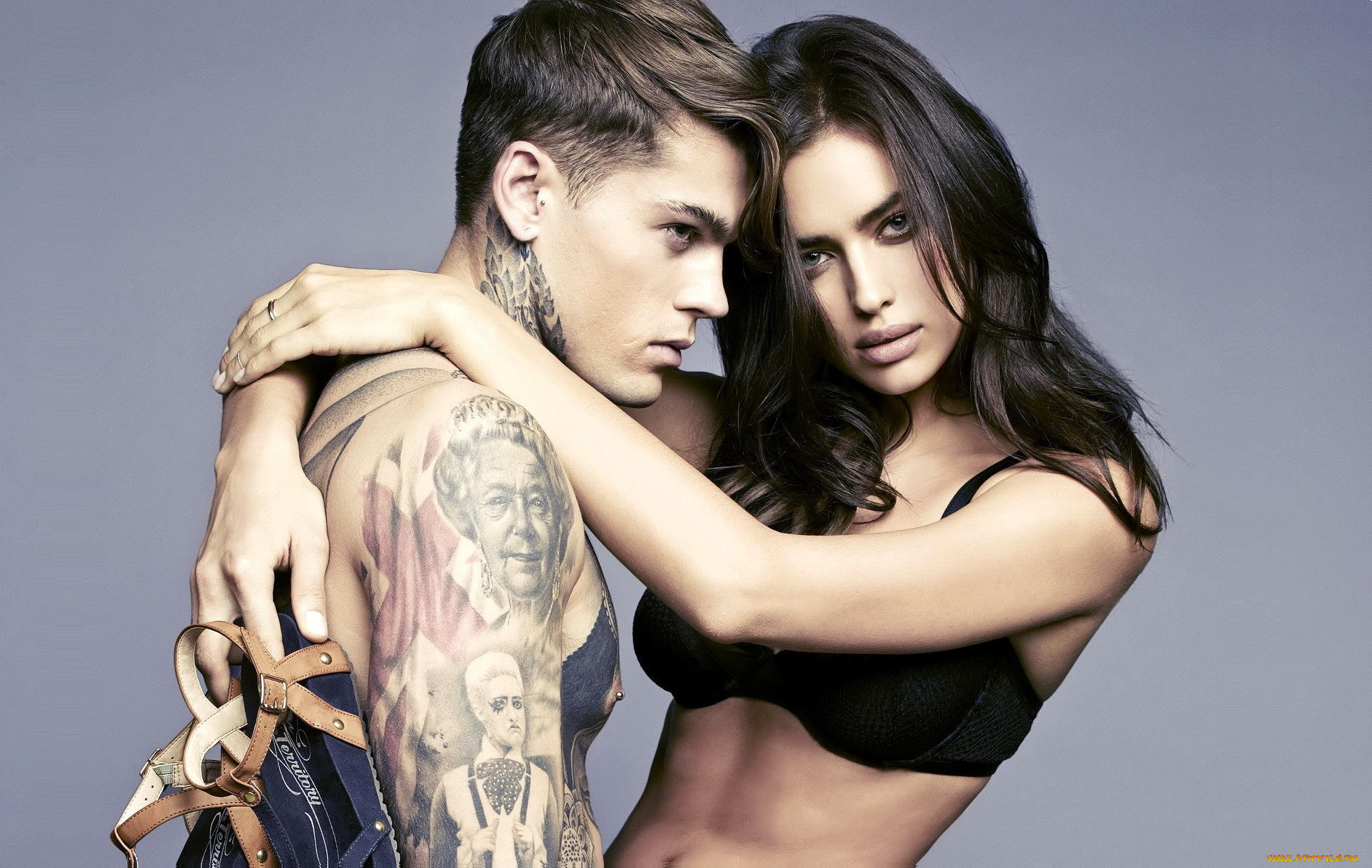 разное, мужчина, женщина, шатенка, девушка, взгляд, фон, секси