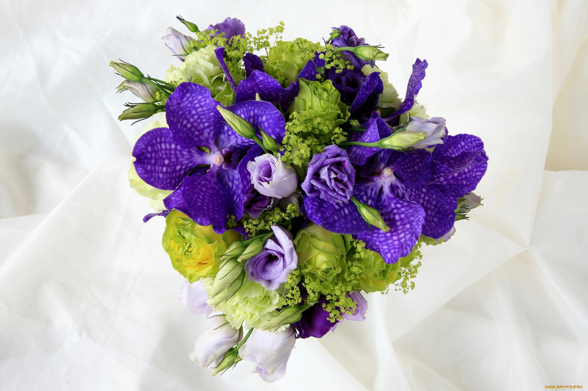 цветы, букеты, , композиции, эустома, розы, орхидеи