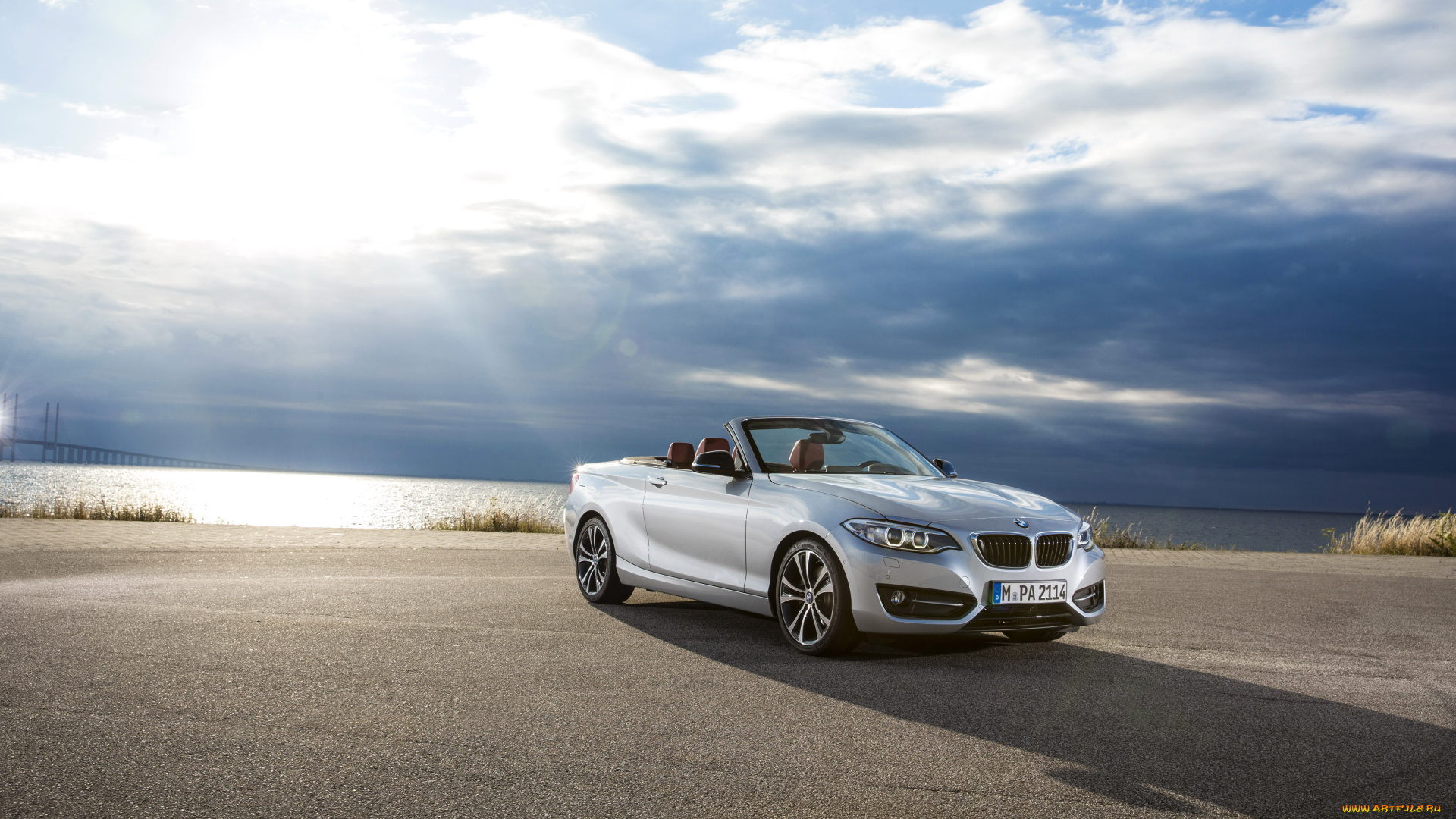 2015, bmw, 228i, f23, convertible, автомобили, bmw, серебристый, кабриолет, побережье