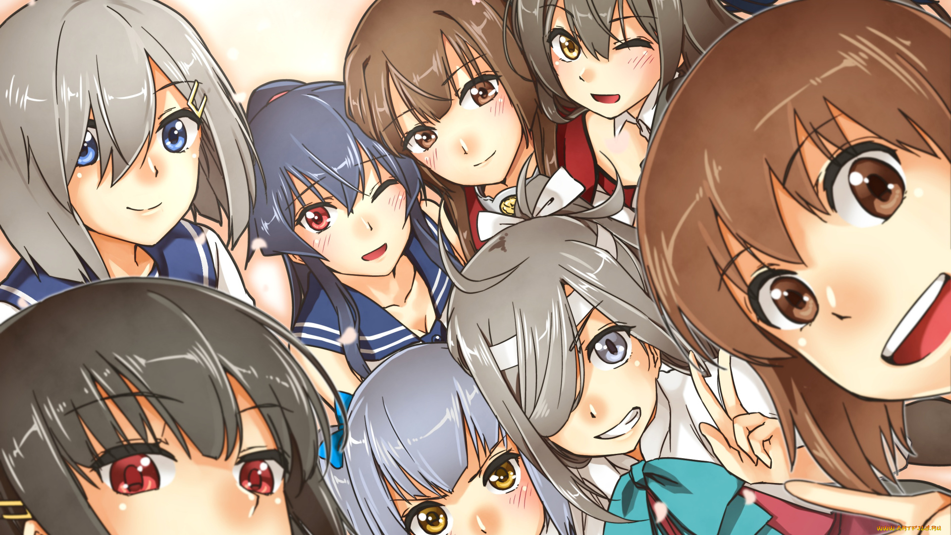 аниме, kantai, collection, арт, caesar, et, cleopatra, yukikaze, hatsushimo, kasumi, yahagi, yamato, hamakaze, kancolle, asashimo, kantai, collection