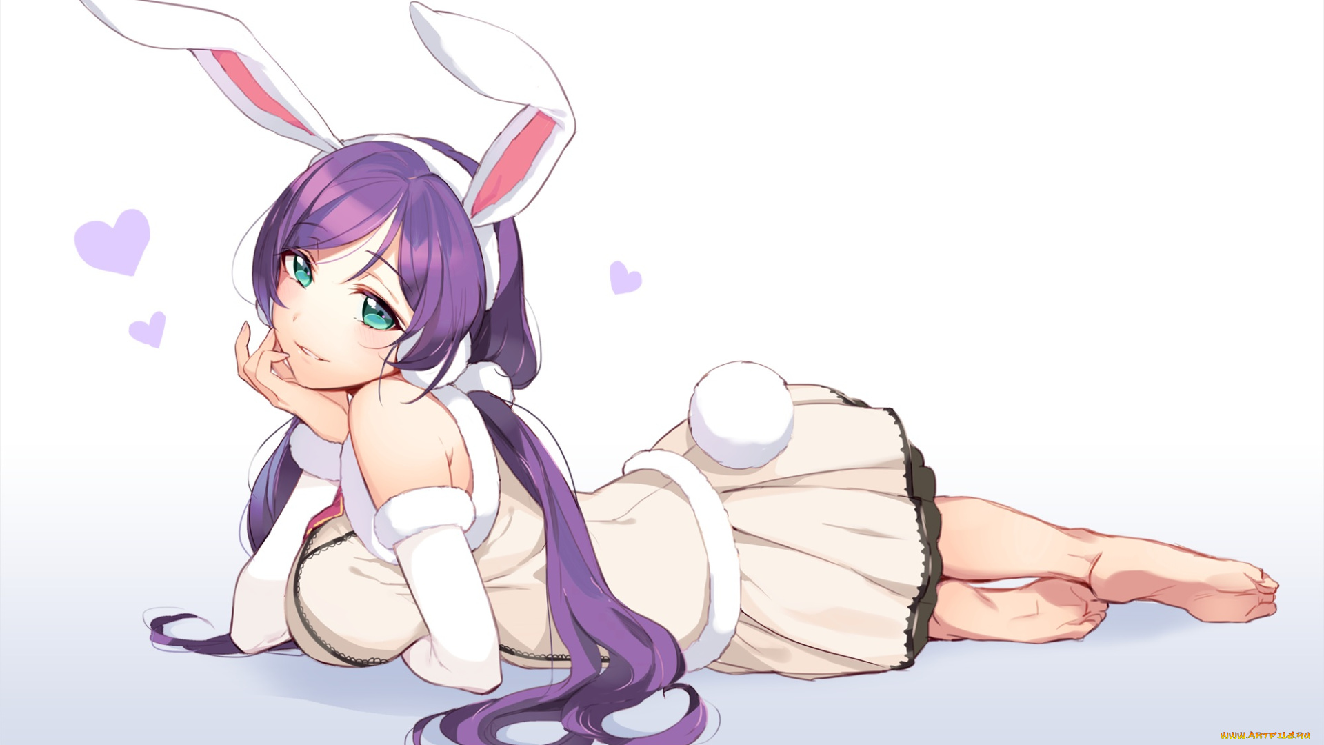 аниме, love, live, , school, idol, project, арт, toujou, nozomi, девушка, tuuuh, ушки, love, live, school, idol, project