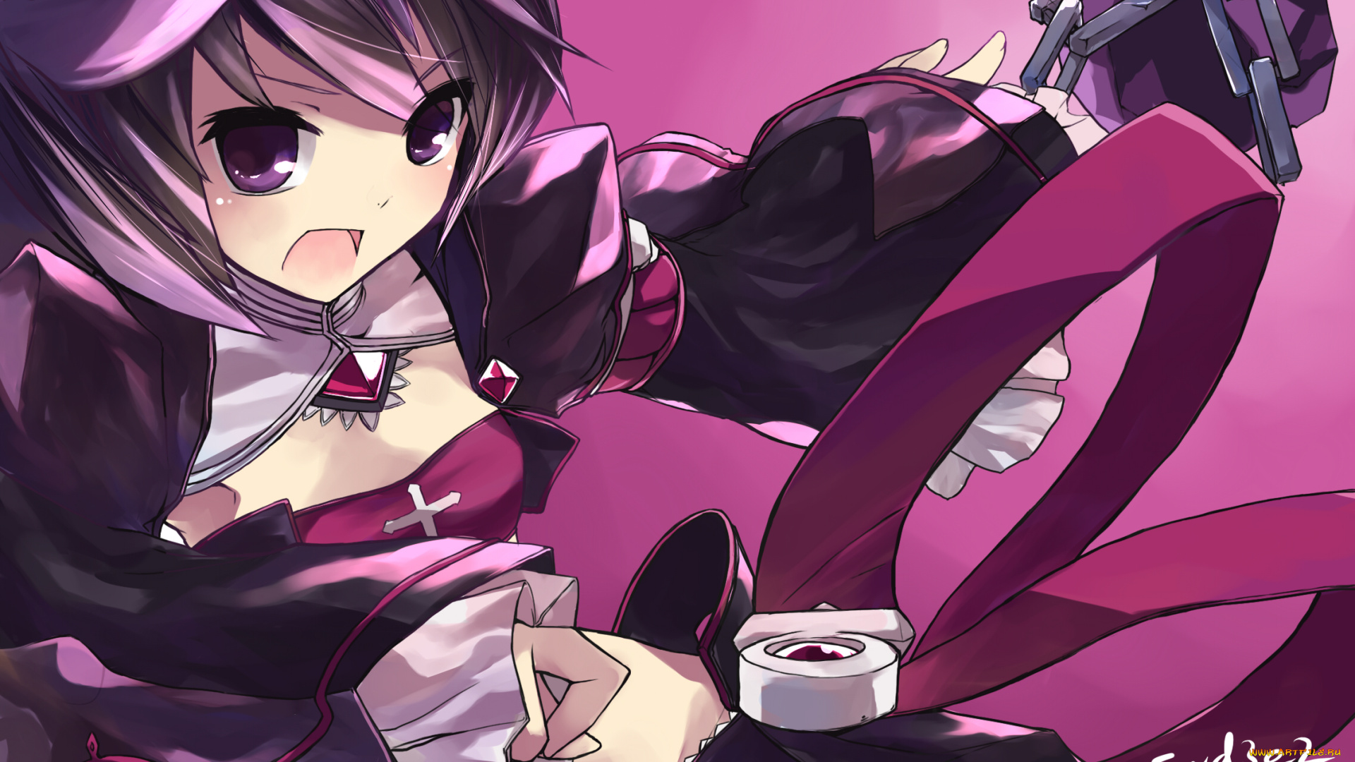 аниме, оружие, , техника, , технологии, девочка, aisha, арт, elsword, swd3e2, взгляд