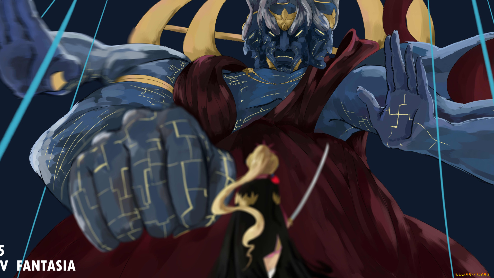 аниме, pixiv, fantasia, арт, многоликий, 2015, pixiv, fantasia