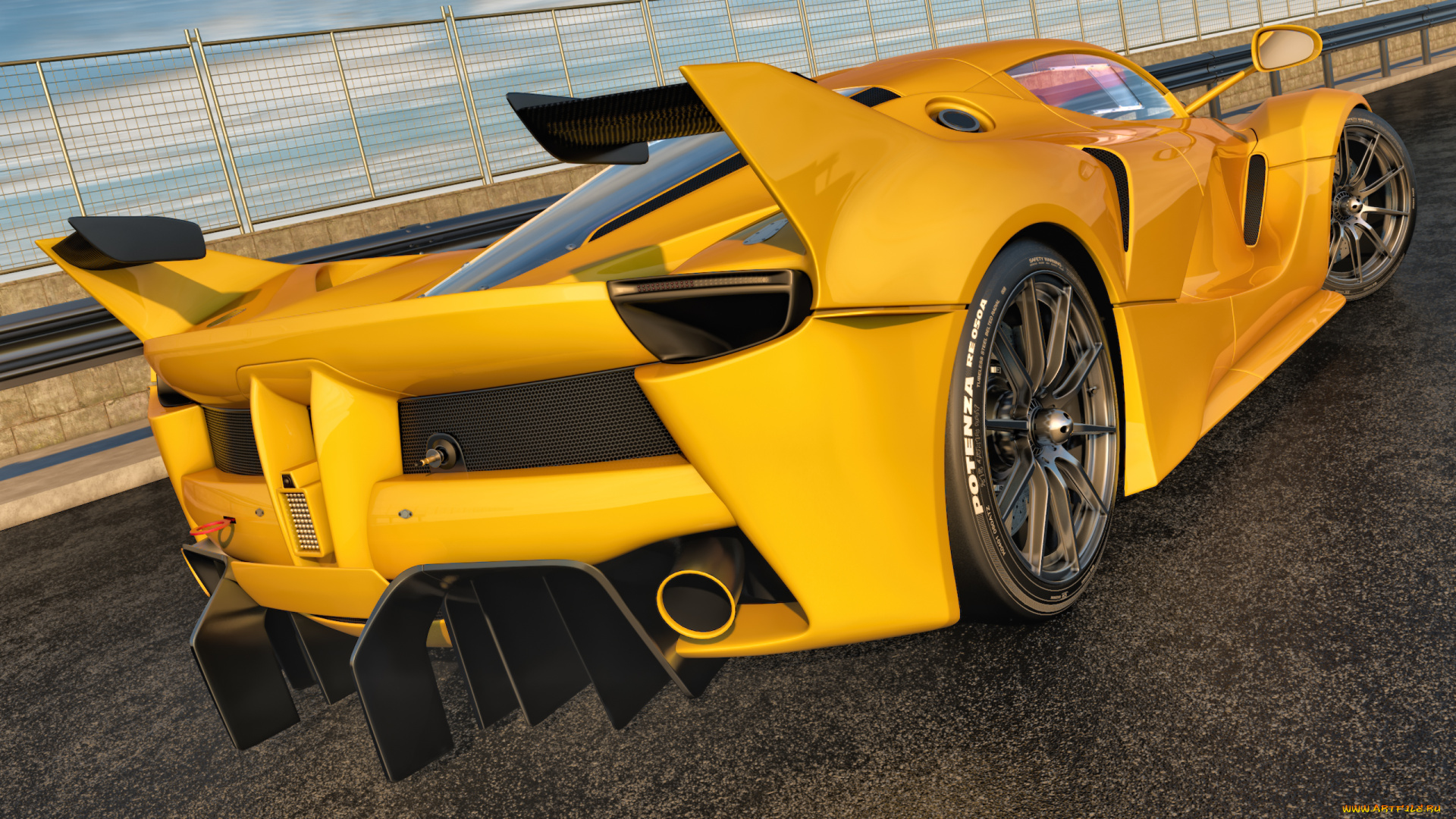 автомобили, 3д, ferrari, 2015г