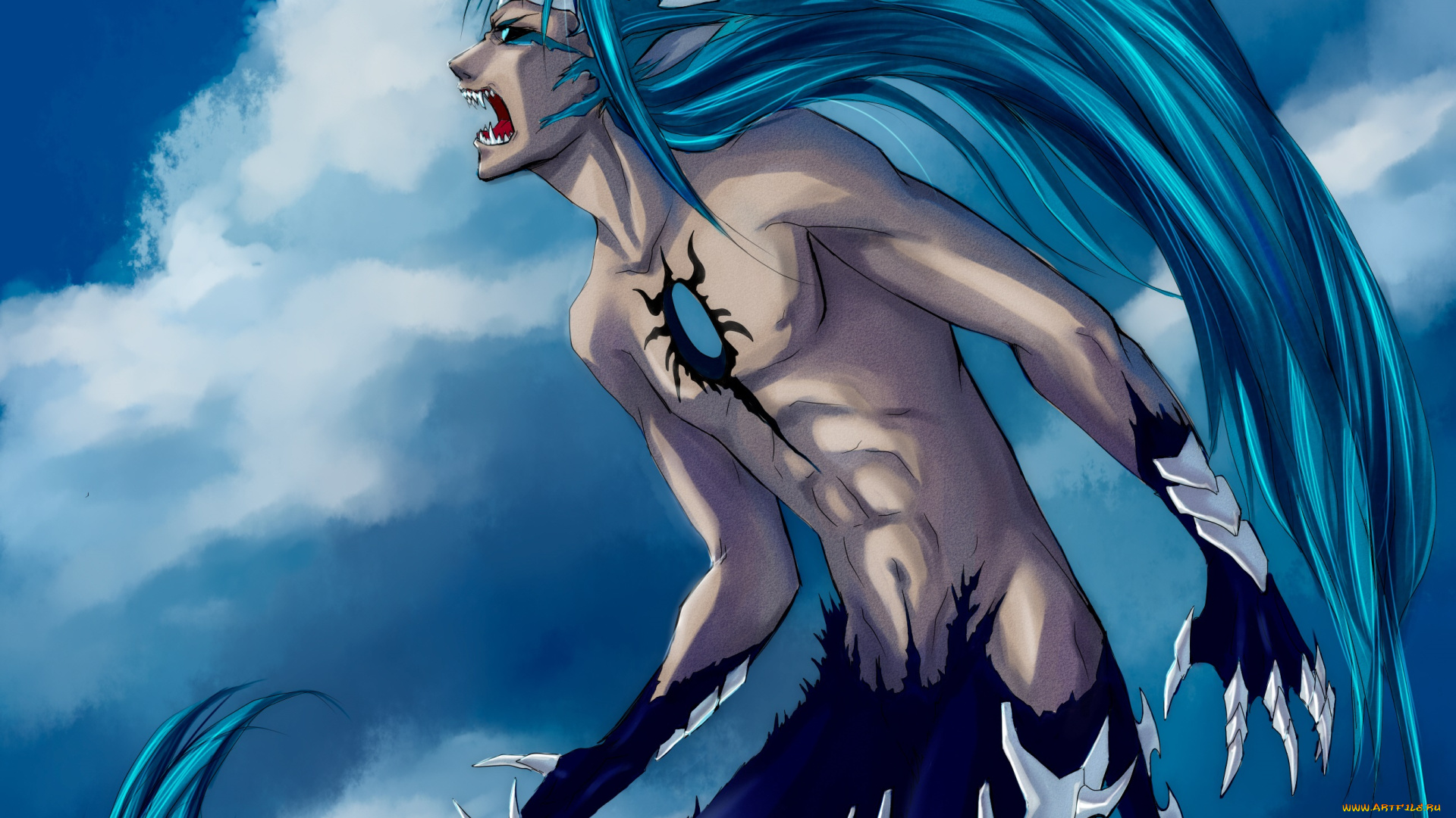 разное, арты, парень, аниме, арт, аранкар, гримджоу