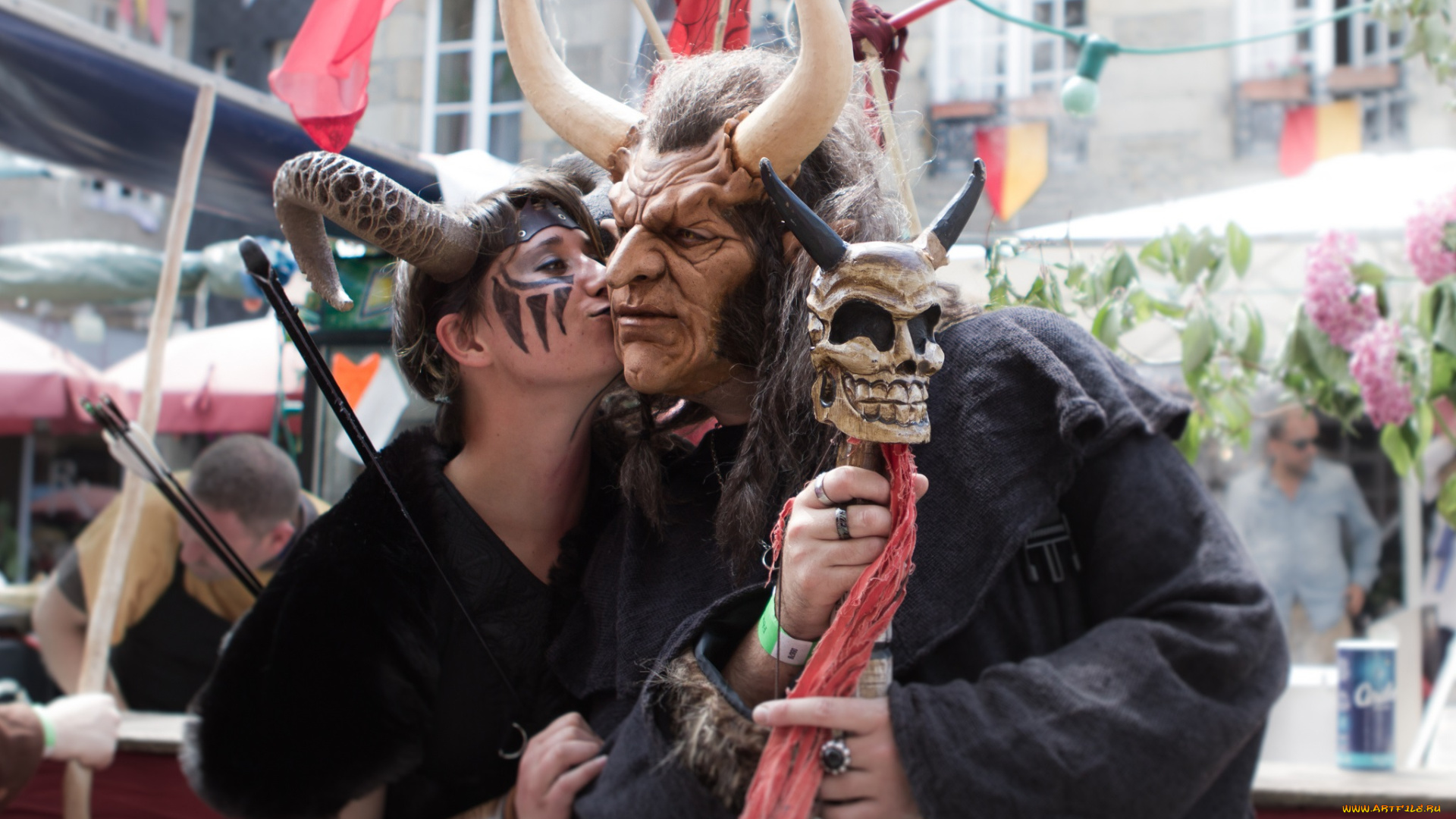 разное, маски, , карнавальные, костюмы, карнавал, люди, мужчина, женщина, поцелуй, костюмы, маска, кольца