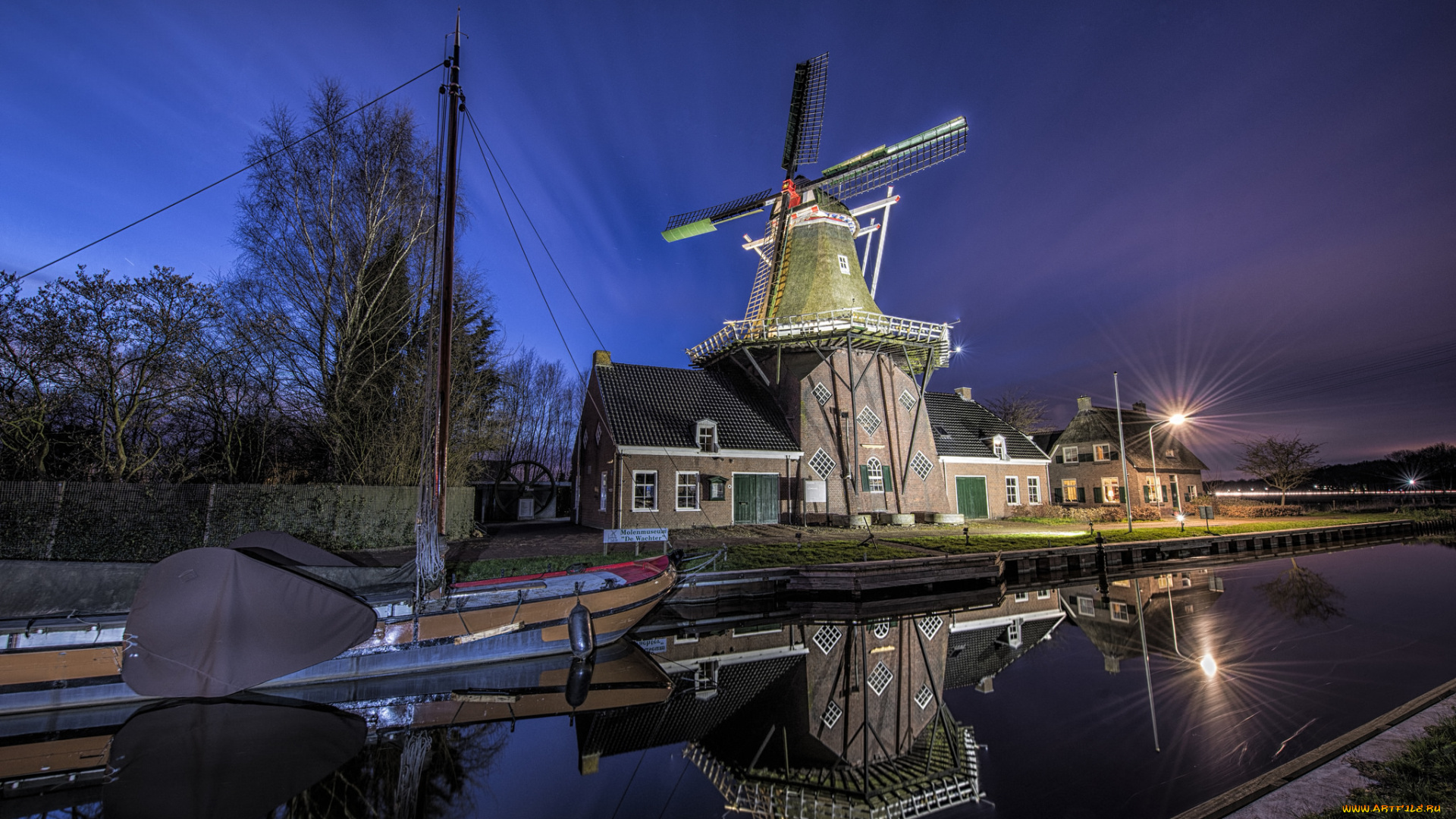 разное, мельницы, мельница, река