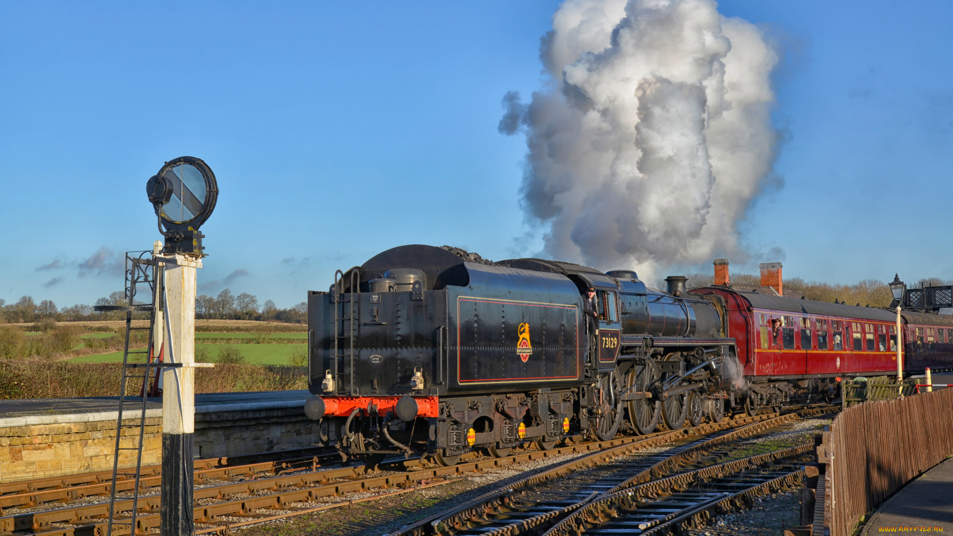 техника, паровозы, рельсы, железная, дорога, паровоз