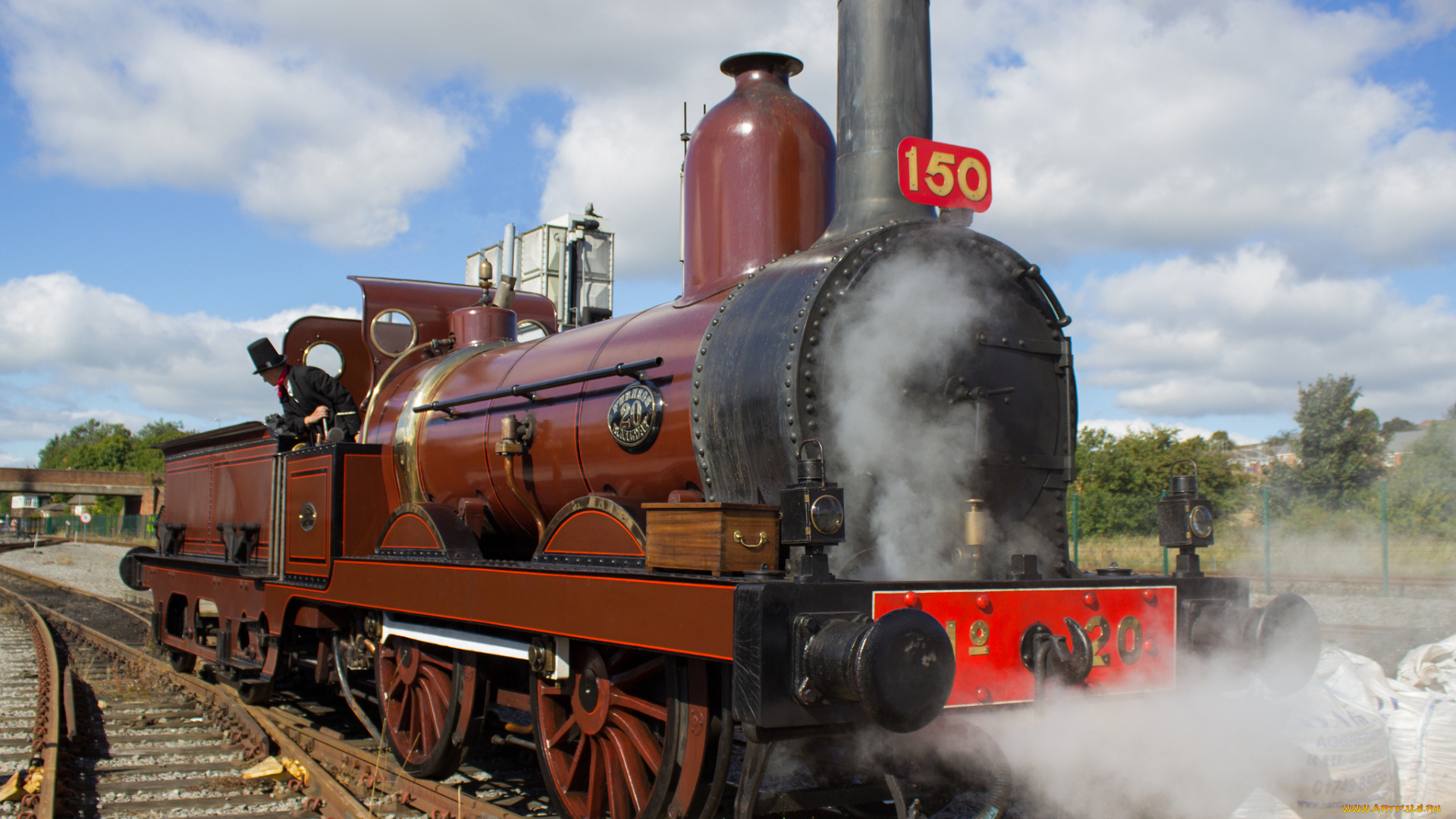 техника, паровозы, железная, дорога, рельсы, паровоз