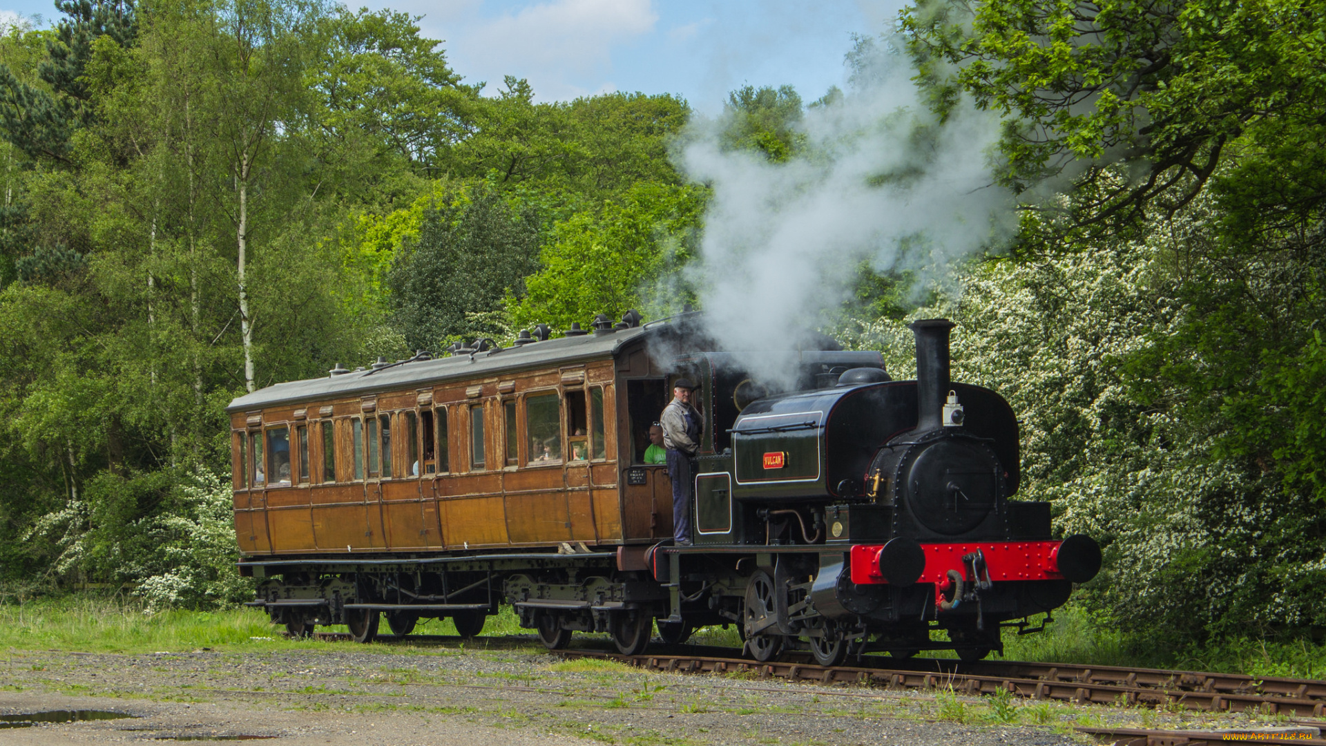 техника, паровозы, железная, дорога, рельсы, паровоз