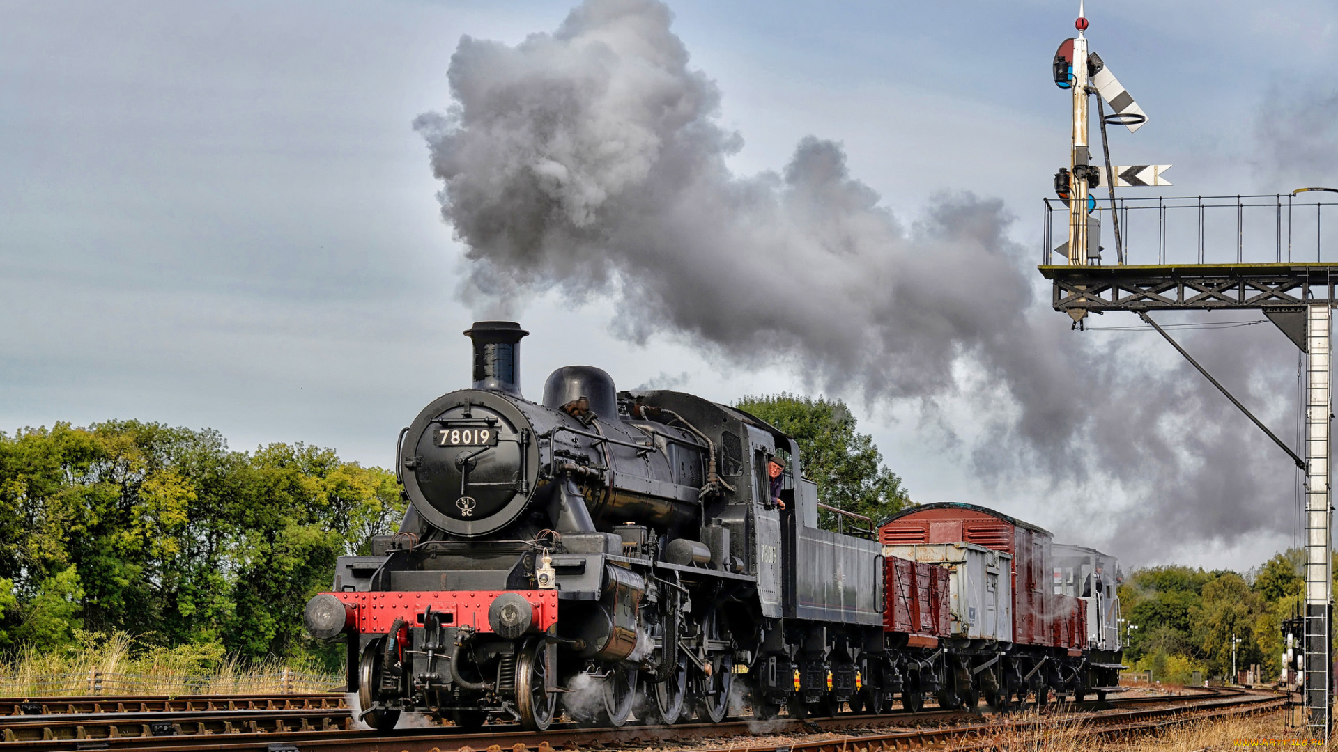 техника, паровозы, железная, дорога, рельсы, паровоз