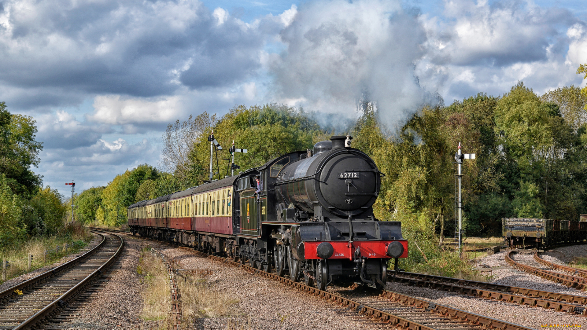 техника, паровозы, железная, дорога, рельсы, паровоз