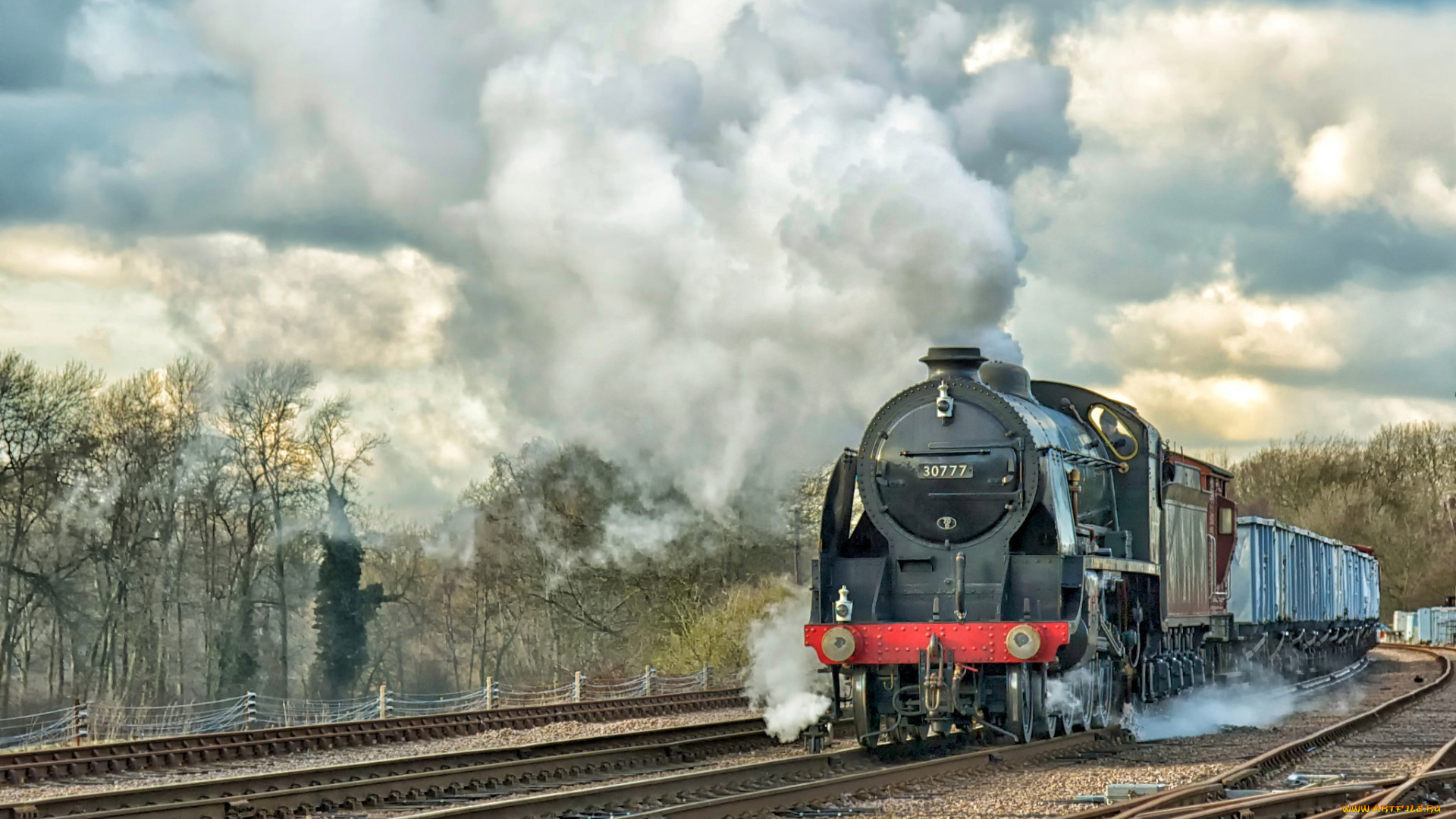 техника, паровозы, железная, дорога, рельсы, паровоз