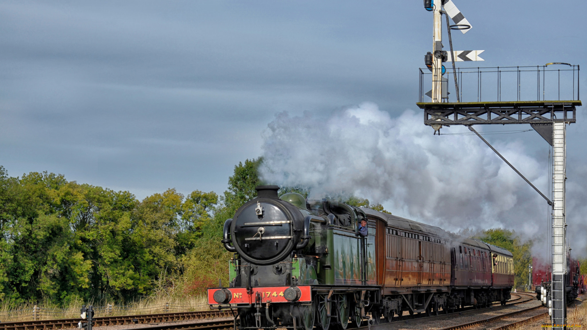 техника, паровозы, железная, дорога, рельсы, паровоз