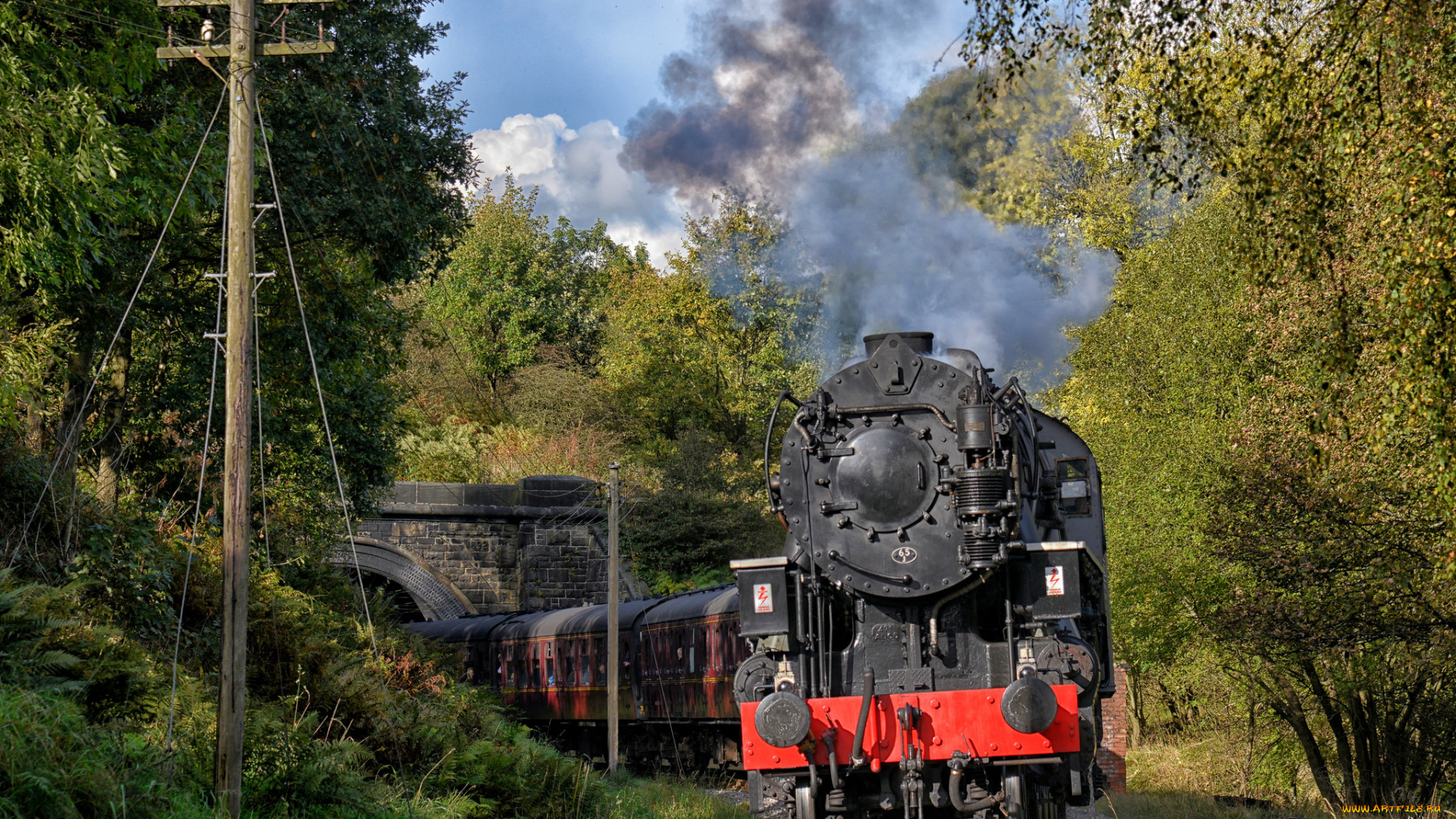 техника, паровозы, железная, дорога, рельсы, паровоз