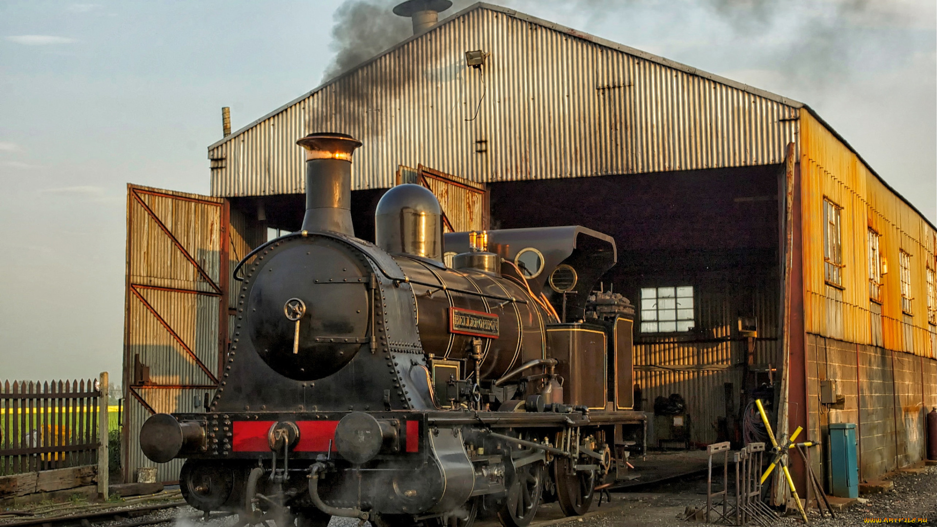 техника, паровозы, железная, дорога, рельсы, паровоз