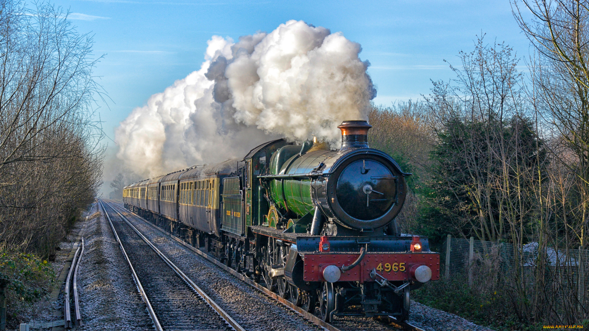 техника, паровозы, железная, дорога, рельсы, паровоз