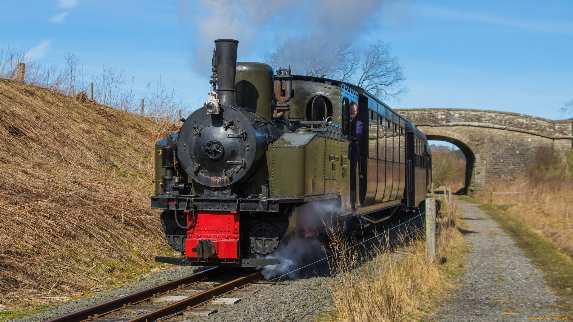 техника, паровозы, железная, рельсы, дорога, паровоз