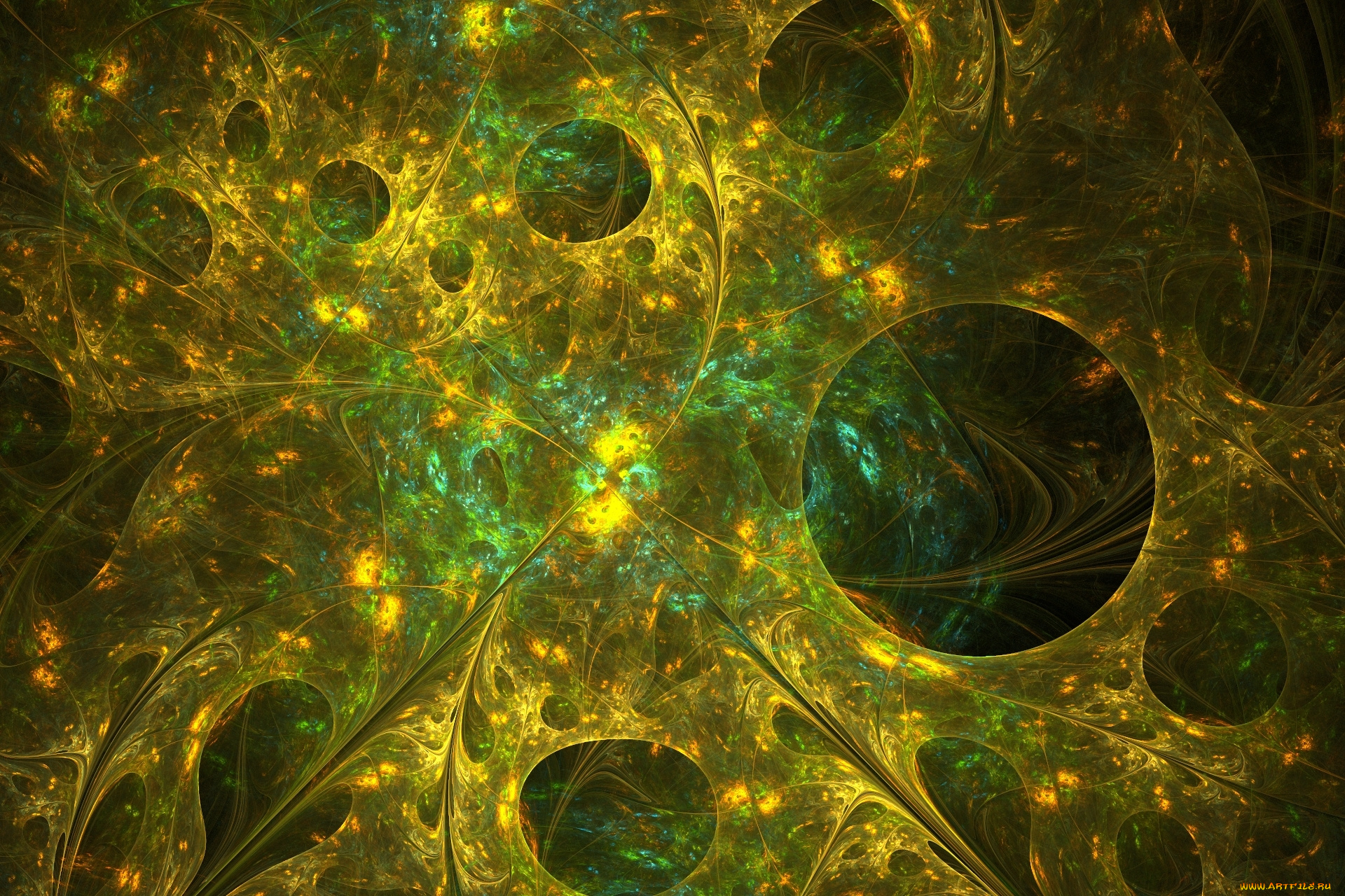 3д, графика, абстракция, , abstract, абстракция, круги, свечение, хаос, узор, фон