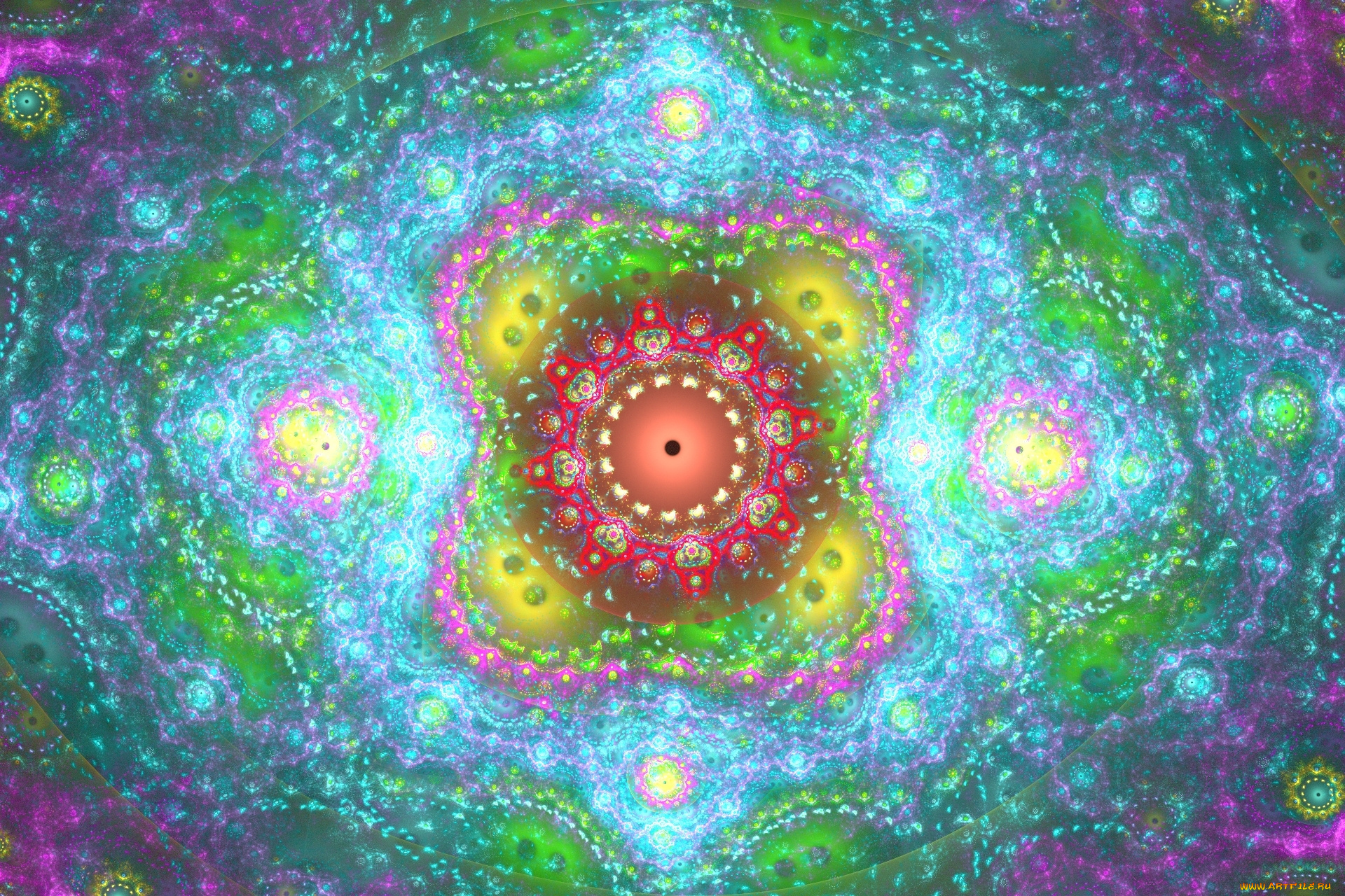 3д, графика, фракталы, , fractal, абстракция, круг, колесо, звёздочка, свечение, фигуры, орнамент, узоры