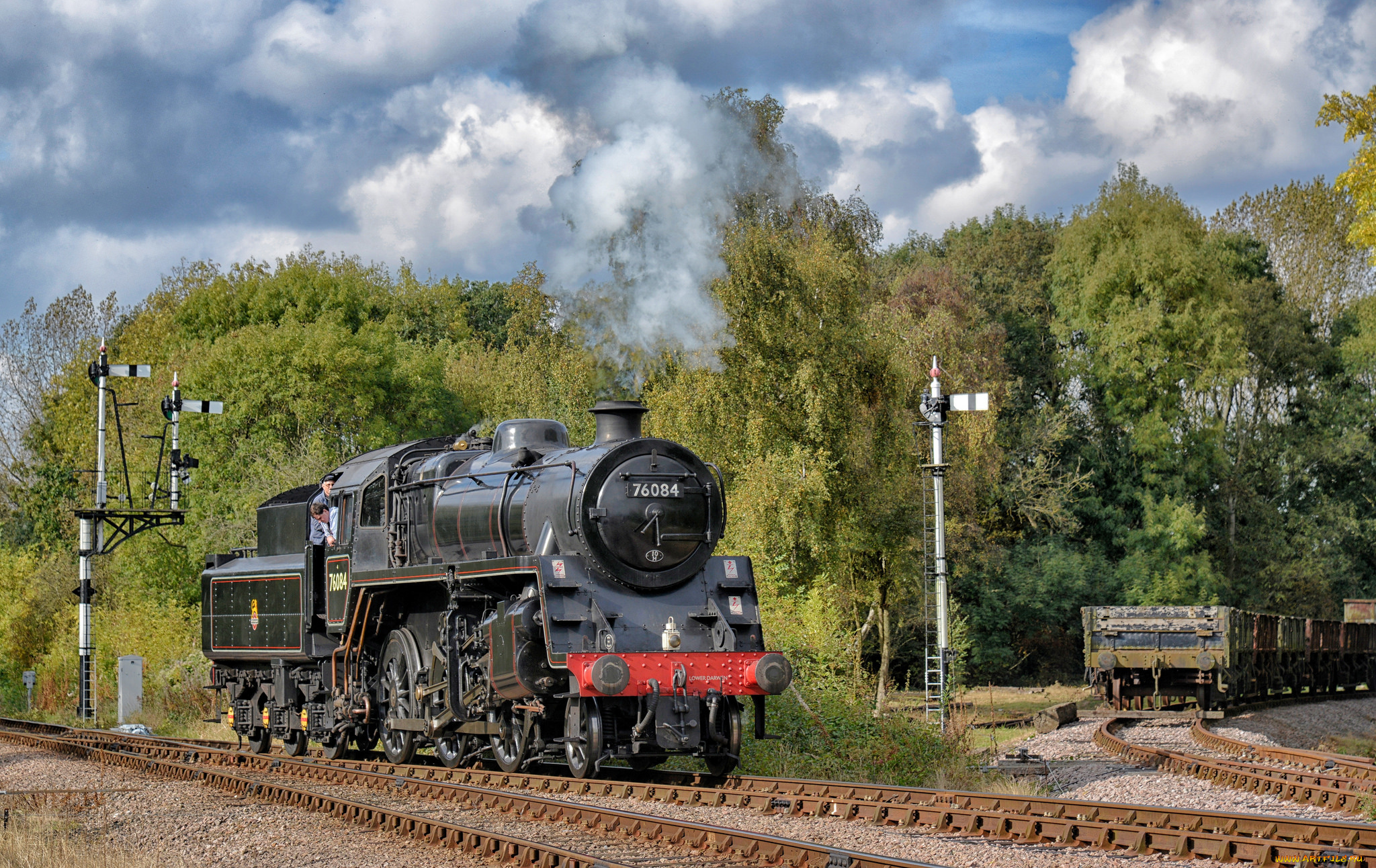 техника, паровозы, железная, дорога, рельсы, паровоз
