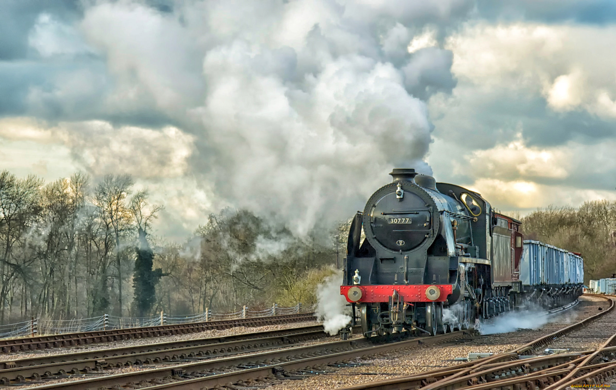 техника, паровозы, железная, дорога, рельсы, паровоз