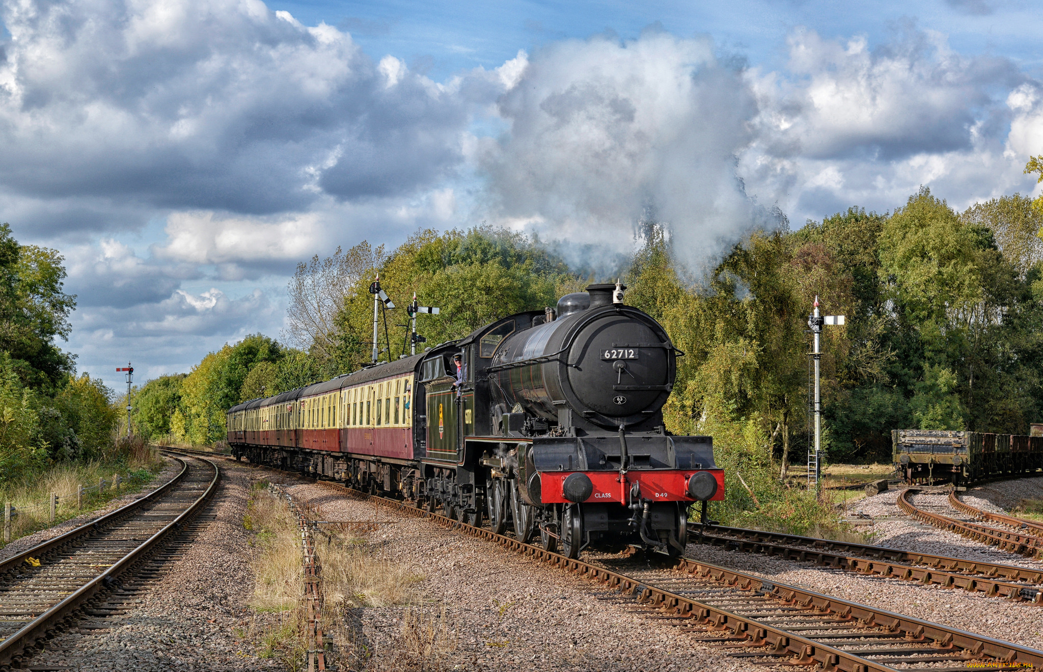 техника, паровозы, железная, дорога, рельсы, паровоз