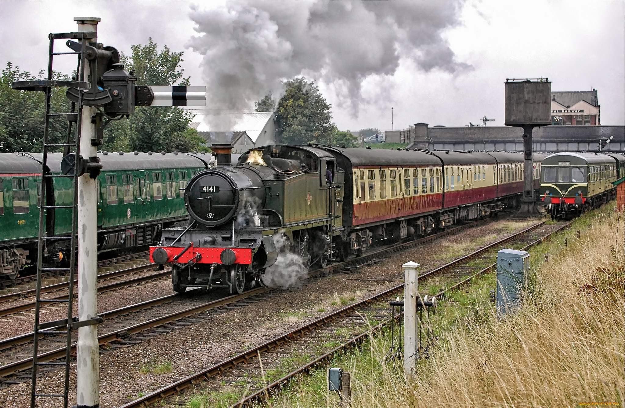 техника, паровозы, железная, дорога, рельсы, паровоз