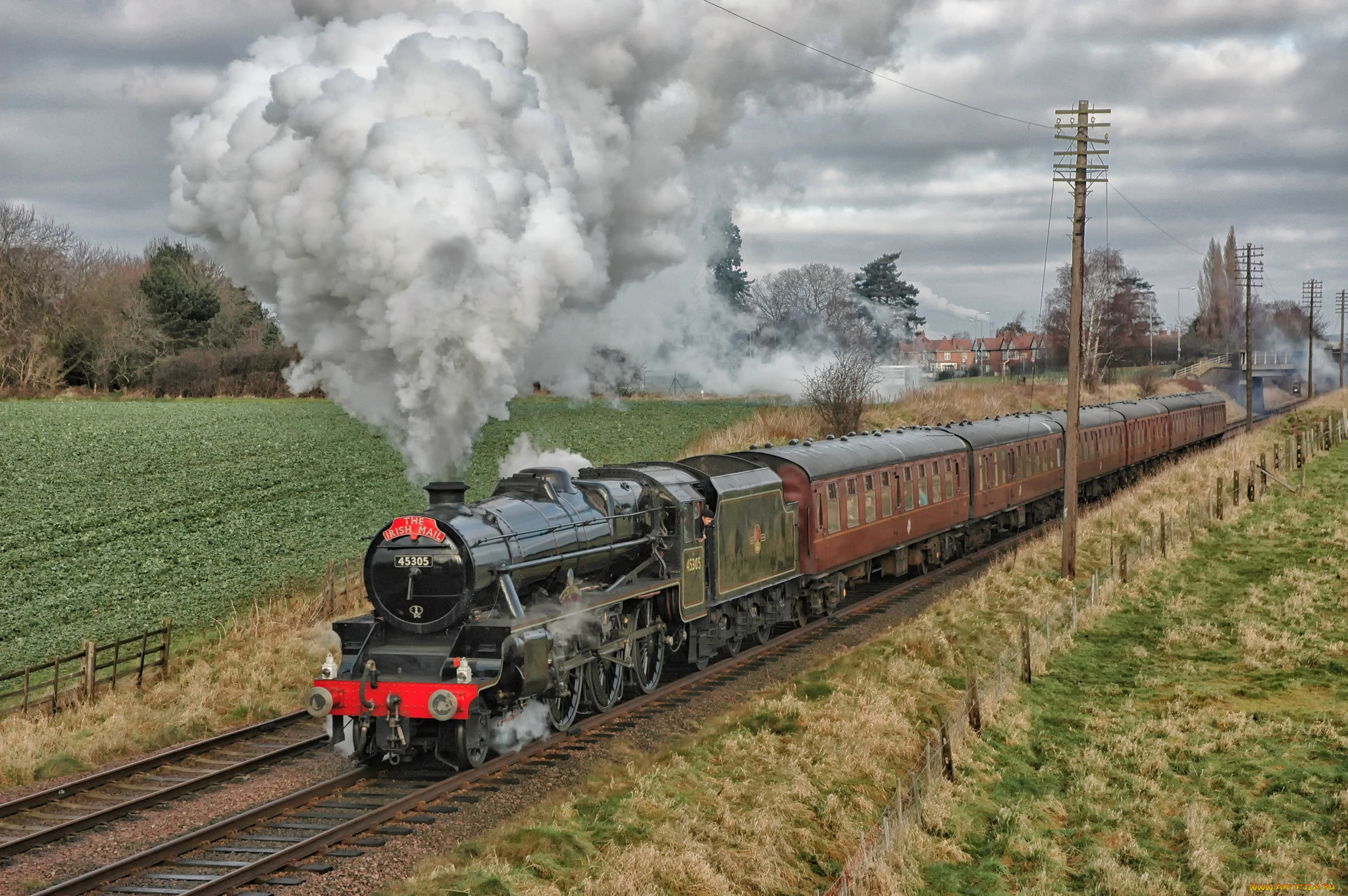 техника, паровозы, железная, дорога, рельсы, паровоз