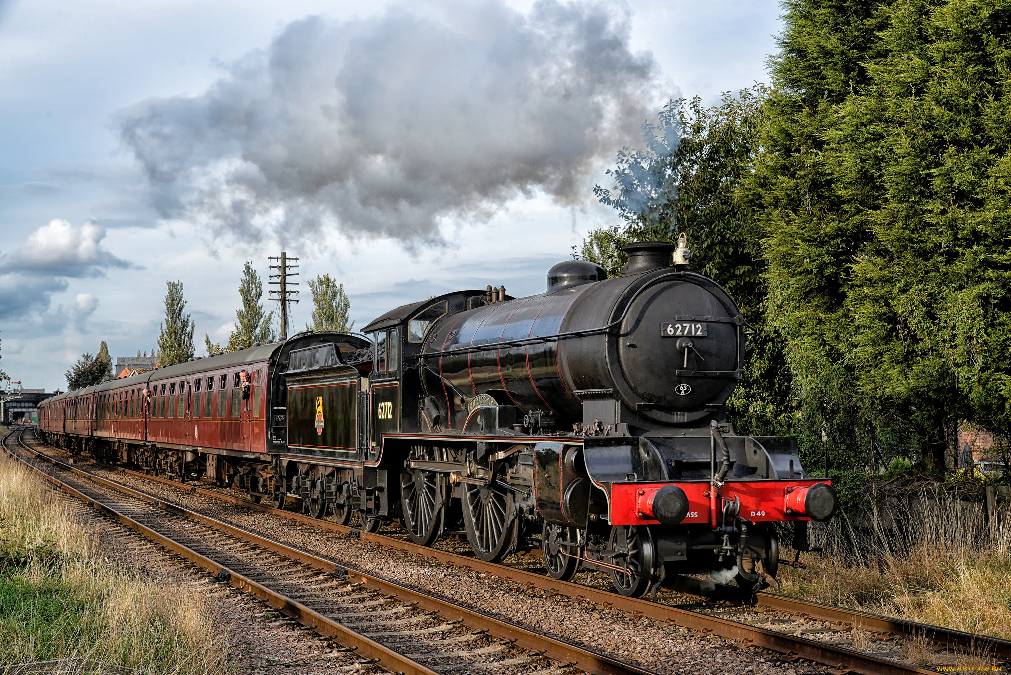 техника, паровозы, железная, дорога, рельсы, паровоз