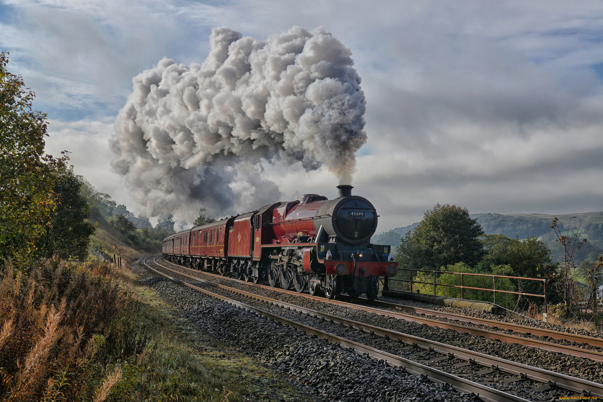 техника, паровозы, железная, дорога, рельсы, паровоз