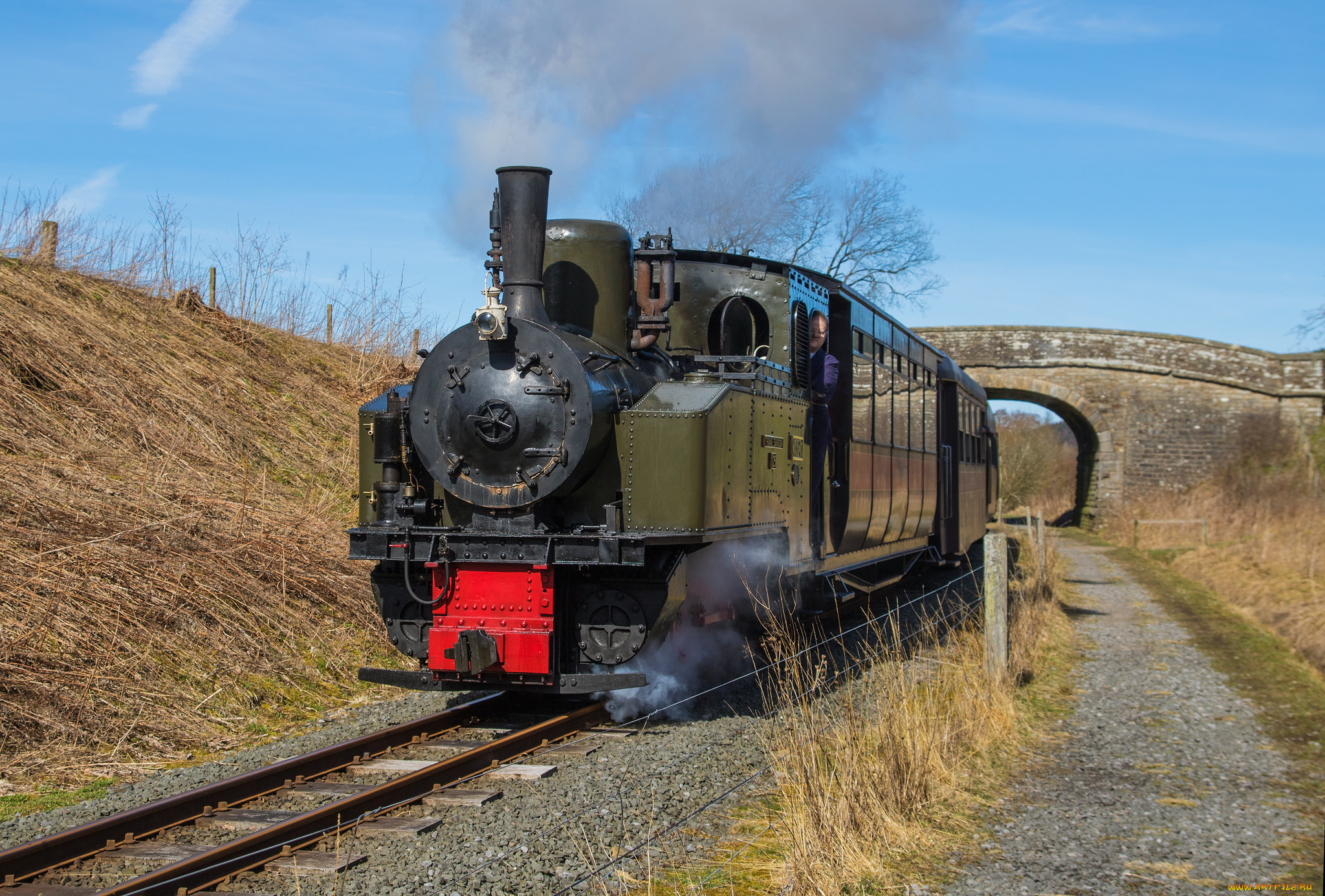 техника, паровозы, железная, рельсы, дорога, паровоз