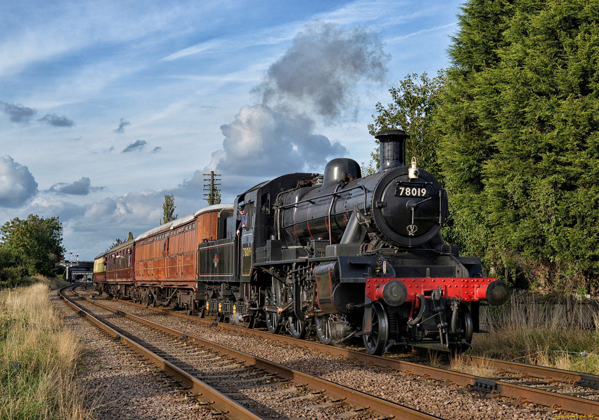 техника, паровозы, железная, дорога, рельсы, паровоз