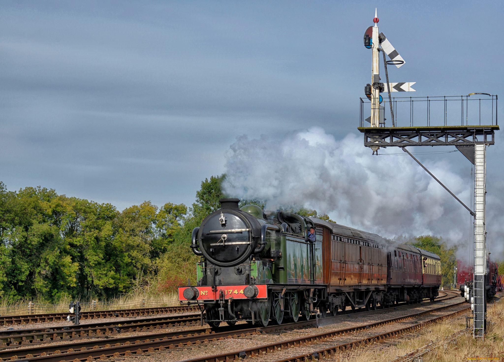 техника, паровозы, железная, дорога, рельсы, паровоз