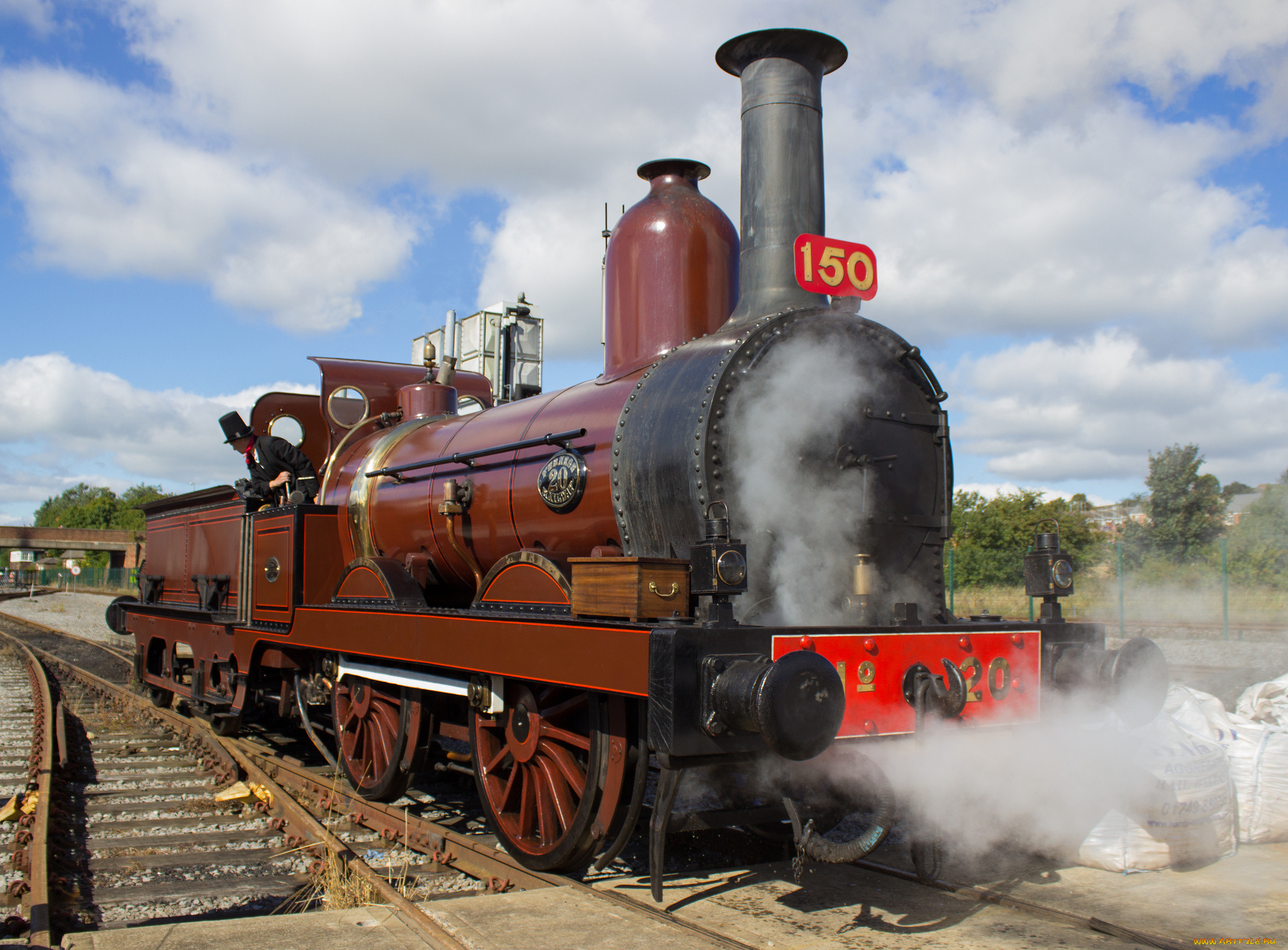 техника, паровозы, железная, дорога, рельсы, паровоз