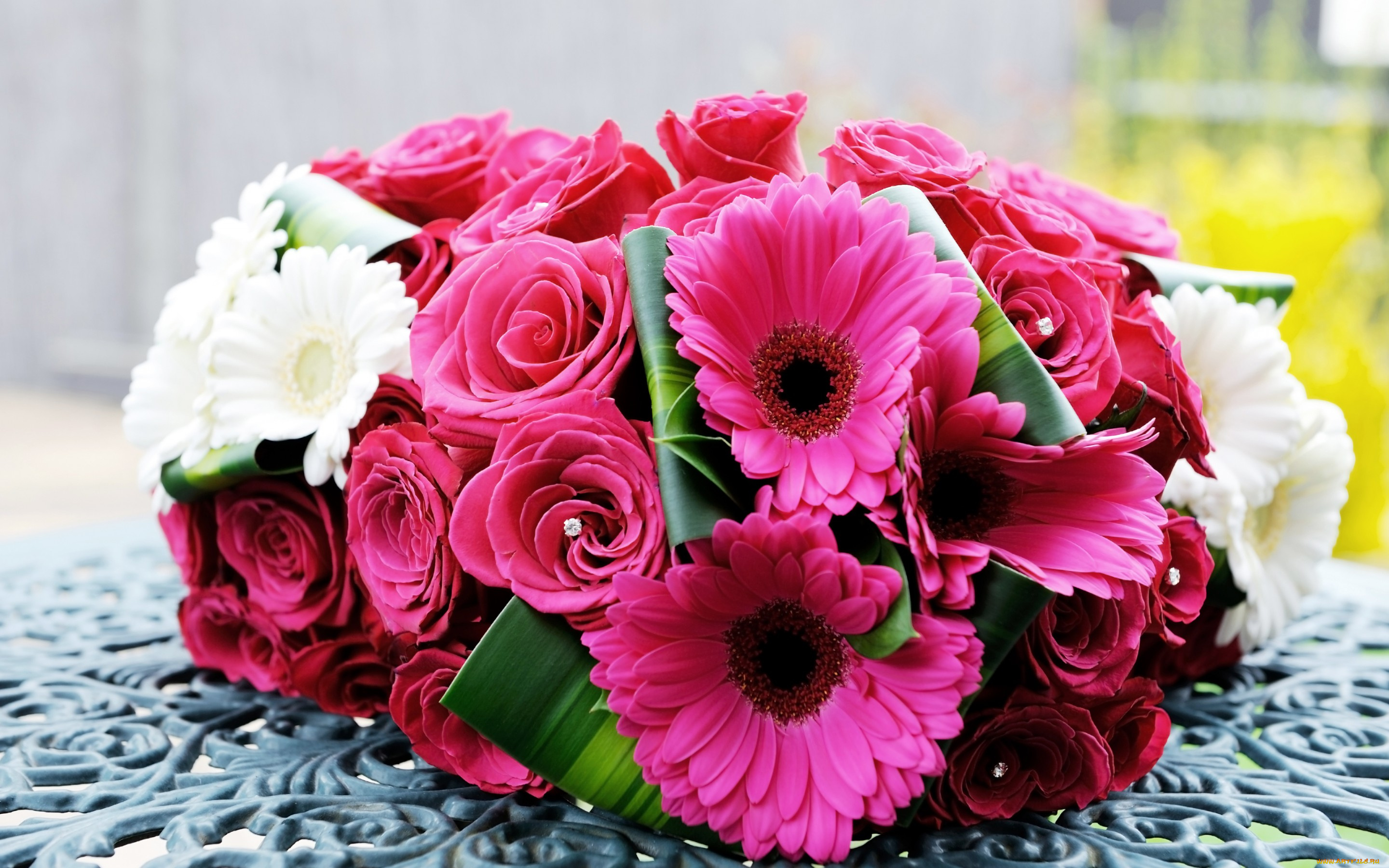 цветы, букеты, , композиции, розы, roses, flowers, стразы, герберы